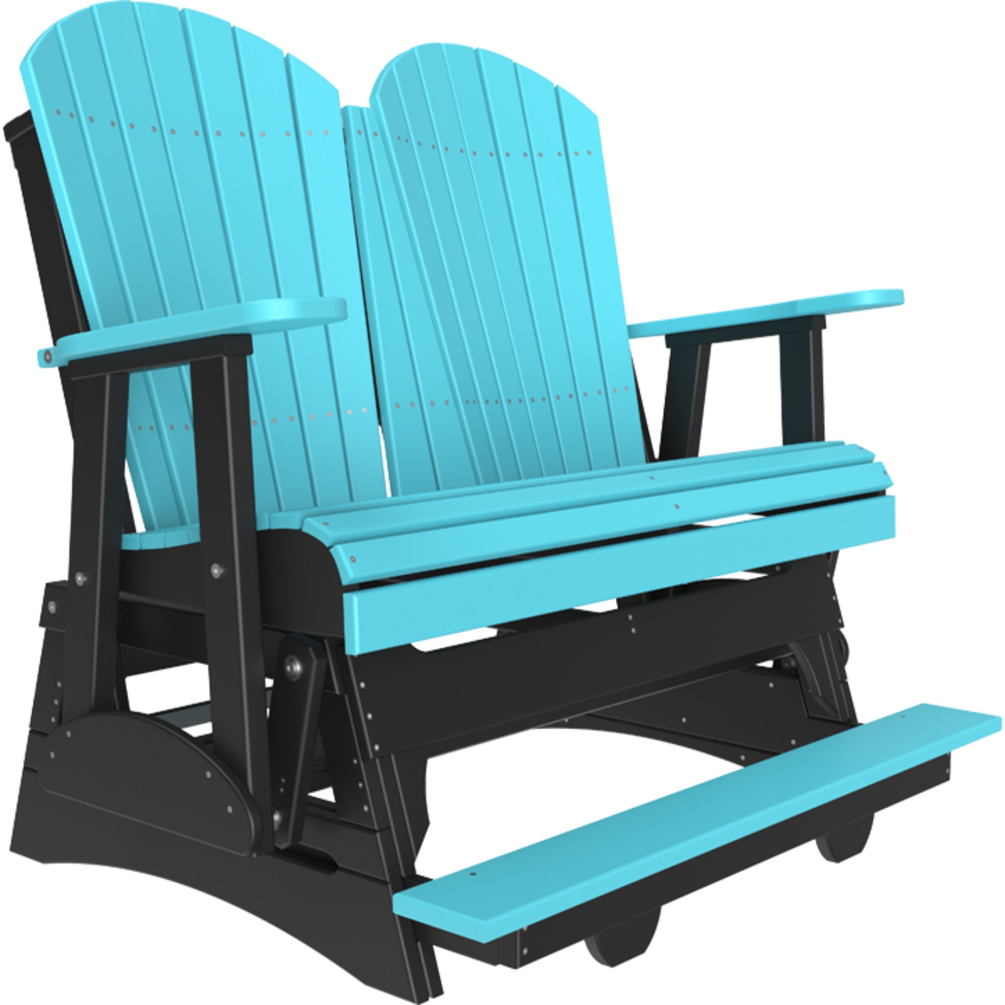 LuxCraft 4′ Adirondack Balcony Glider – Outdoor Poly Porch Glider (4APBAG)