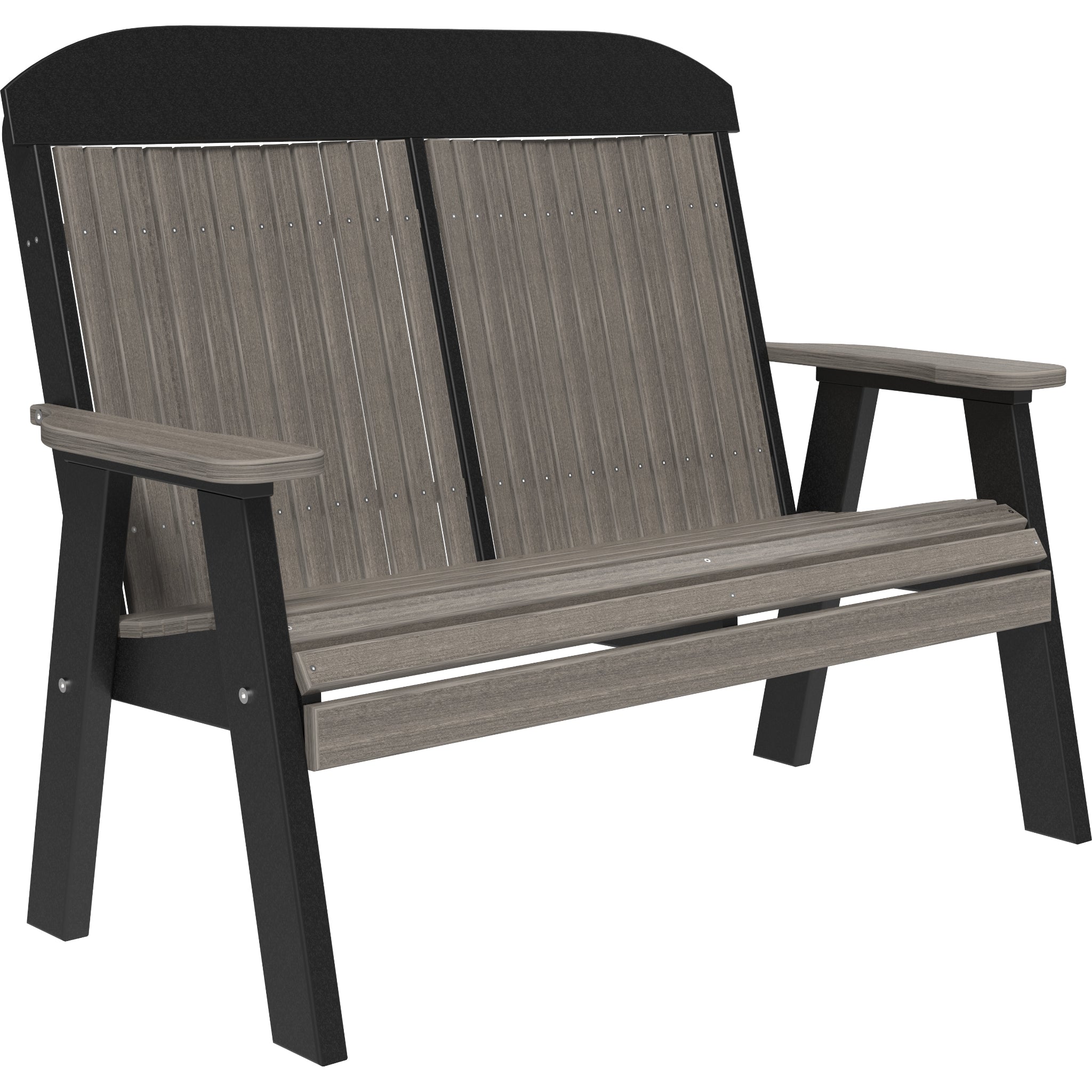 LuxCraft 4′ Classic Bench – Outdoor Poly Garden Bench (4CPB)