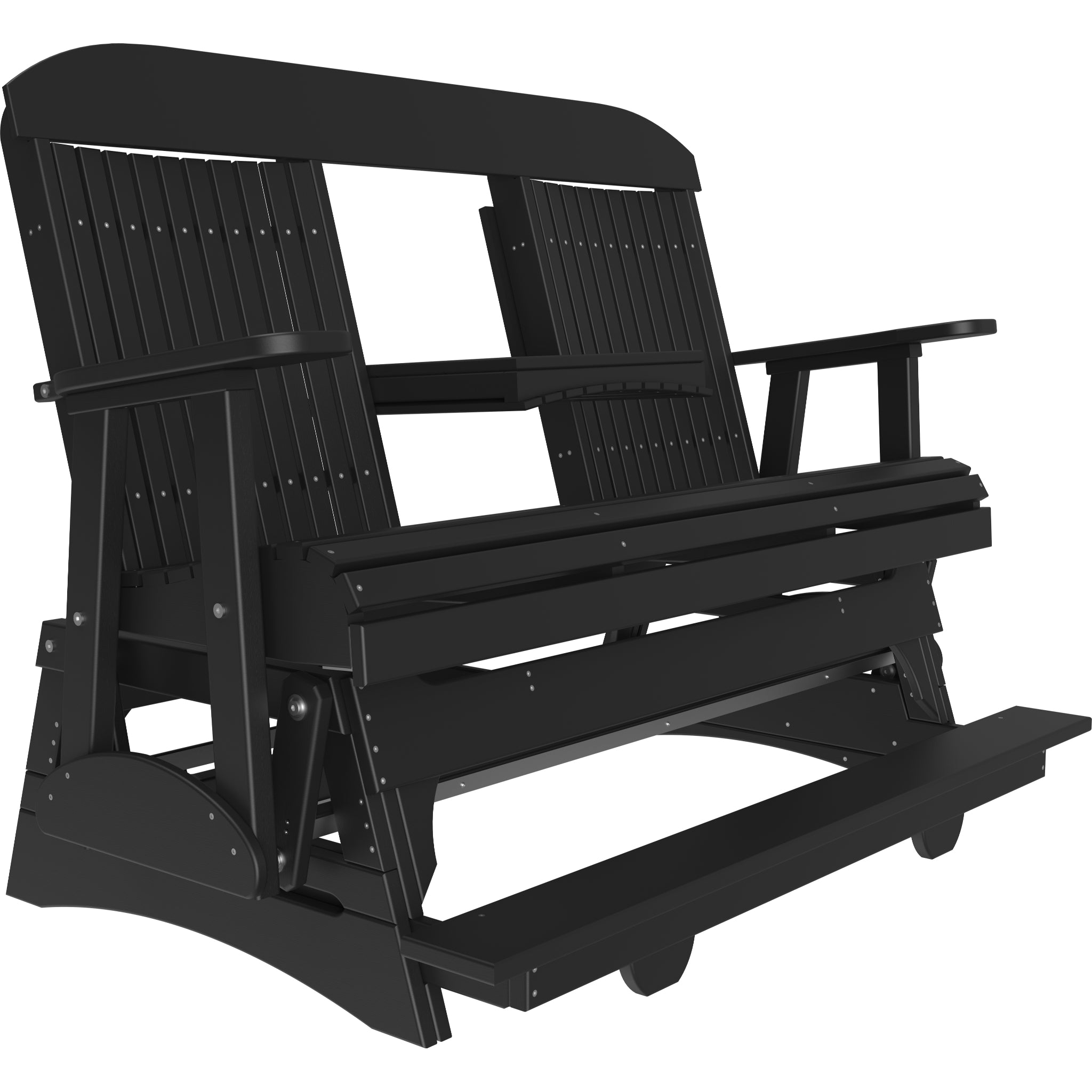 LuxCraft 5′ Classic Balcony Glider – Outdoor Poly Glider Bench (5CPBAG)