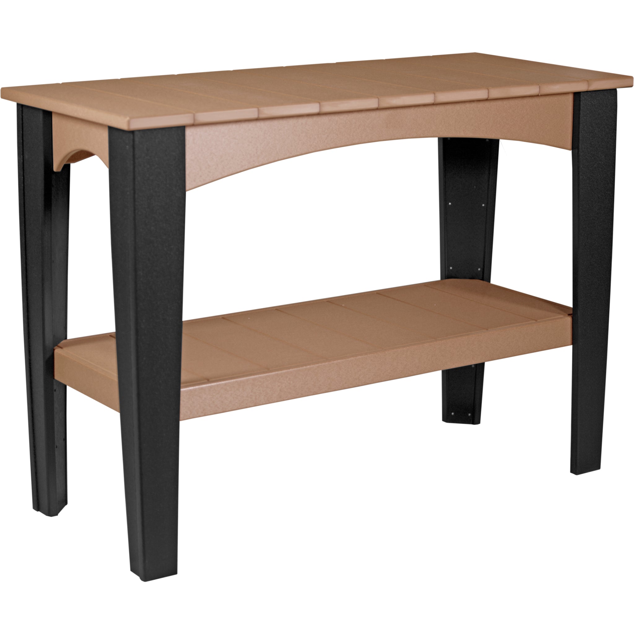 LuxCraft Island Buffet Table – Outdoor Poly Patio Counter Height Table (IBT)