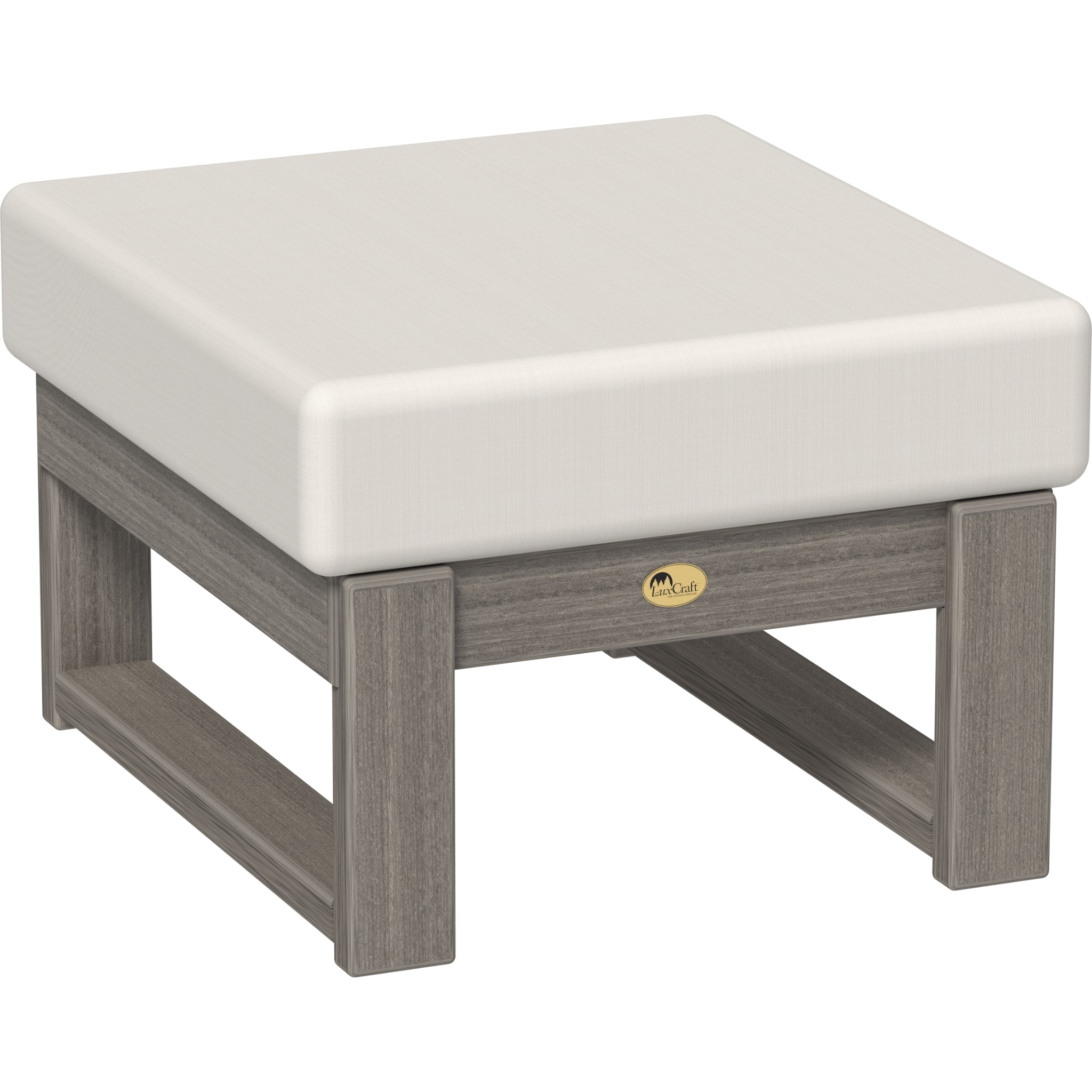 LuxCraft Lanai Deep Seating Ottoman – Outdoor Poly Patio Footrest (LDSO)