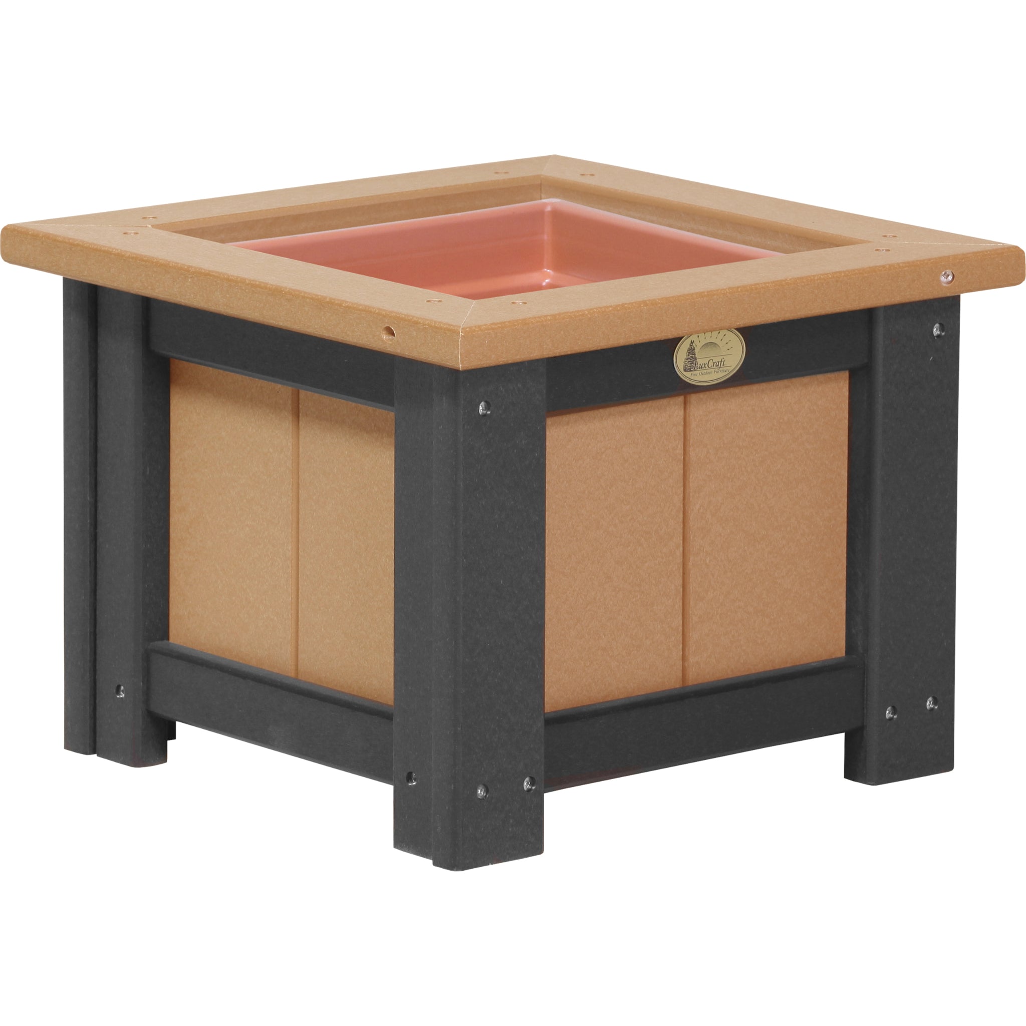 LuxCraft 15″ Square Planter – Outdoor Poly Patio Planter (P15SP)