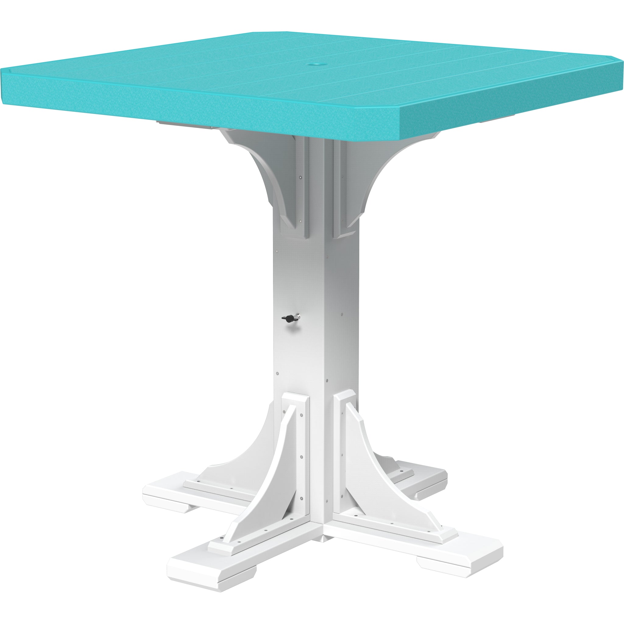 LuxCraft 41″ Square Table – Outdoor Poly Patio Bar Table (P41ST)