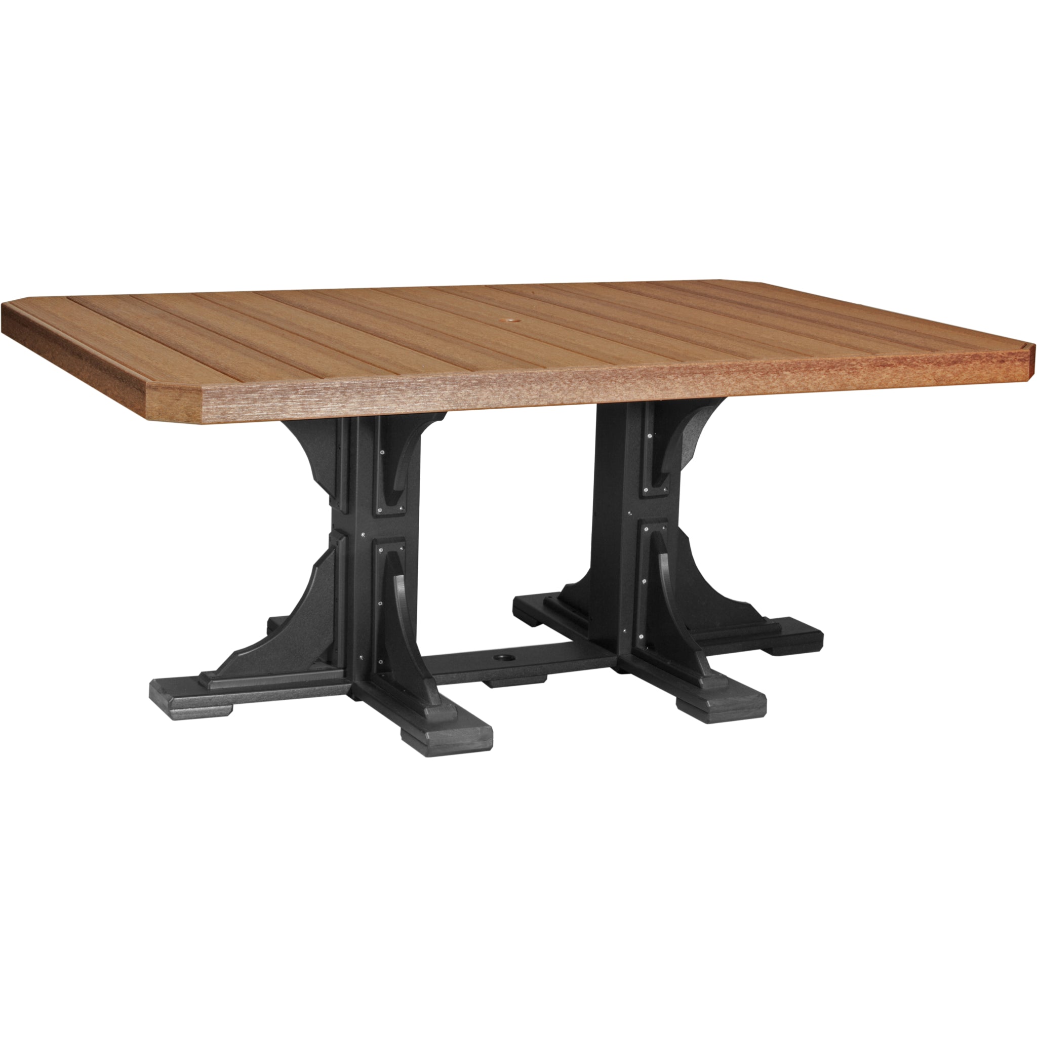 LuxCraft 4′ x 6′ Rectangular Table – Outdoor Poly Patio Dining Table (P46RT)