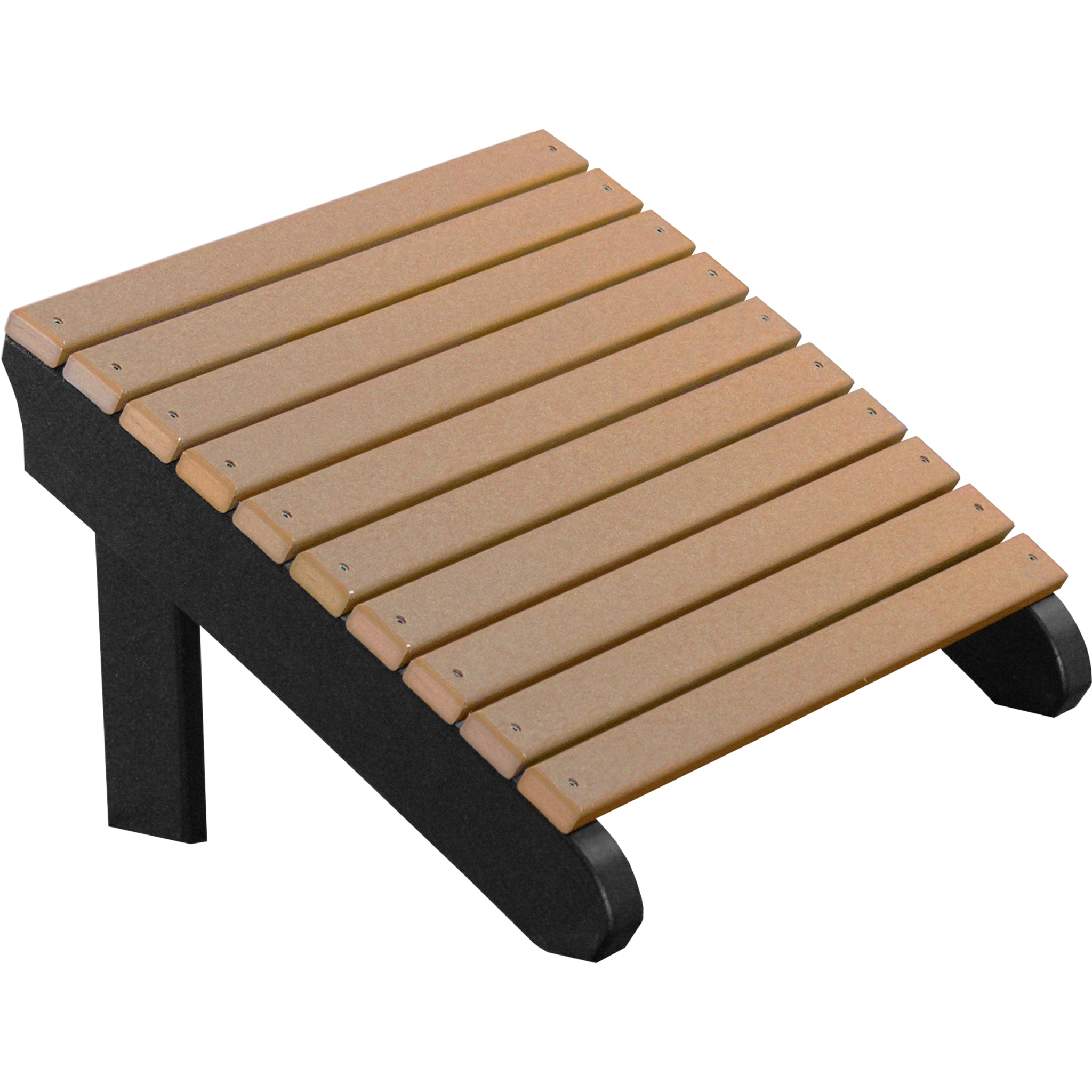 LuxCraft Deluxe Adirondack Footrest – Outdoor Poly Patio Footrest (PDAF)