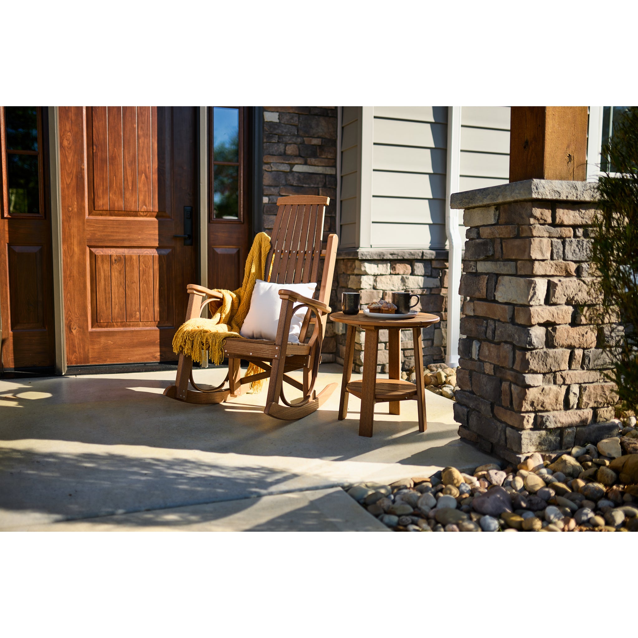 LuxCraft Grandpa’s Rocker – Outdoor Poly Rocking Chair (PGR)