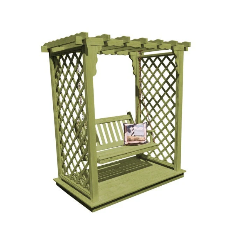 Covington Arbor with Deck & Swing