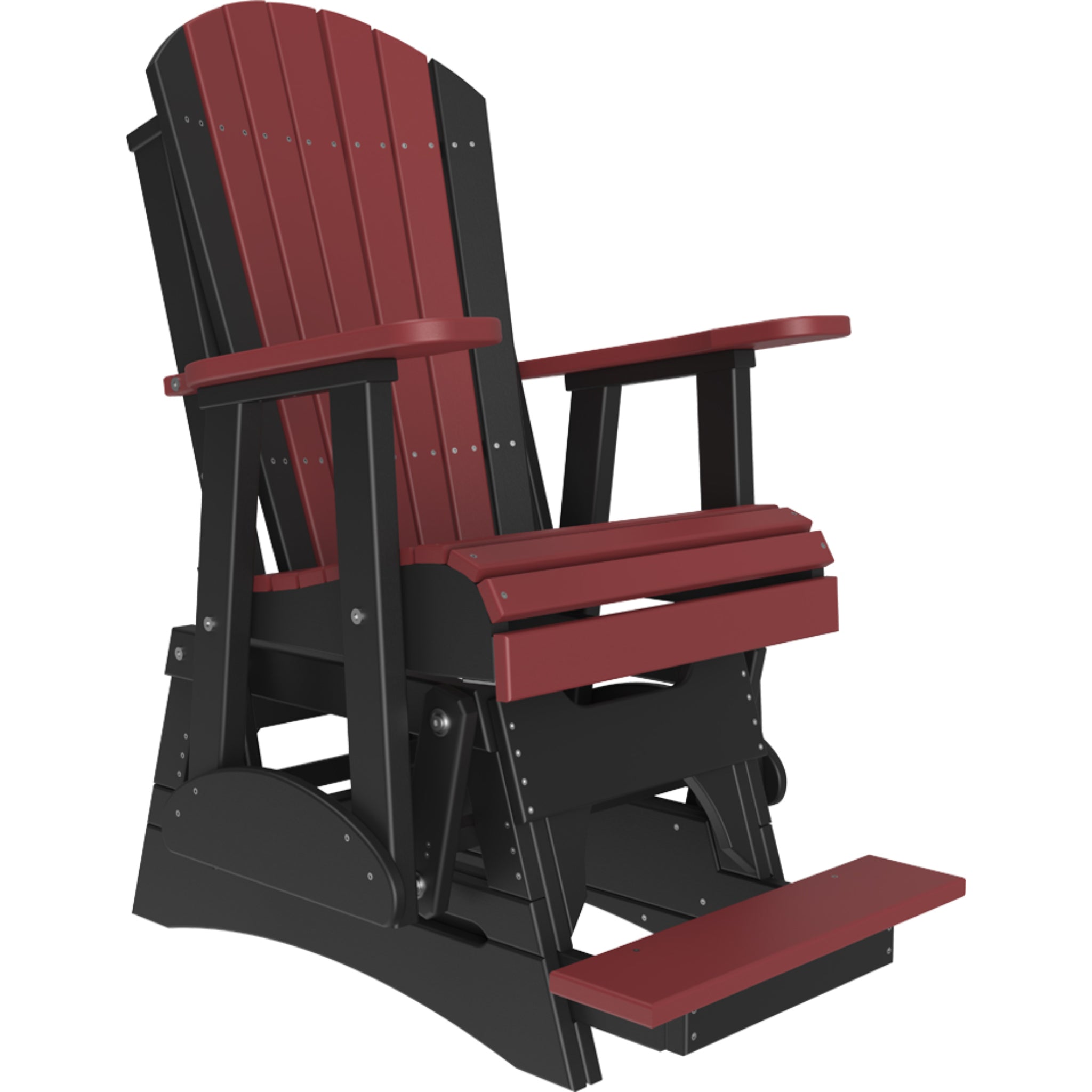 LuxCraft 2′ Adirondack Balcony Glider Chair – Outdoor High Seat Glider (2APBAG)