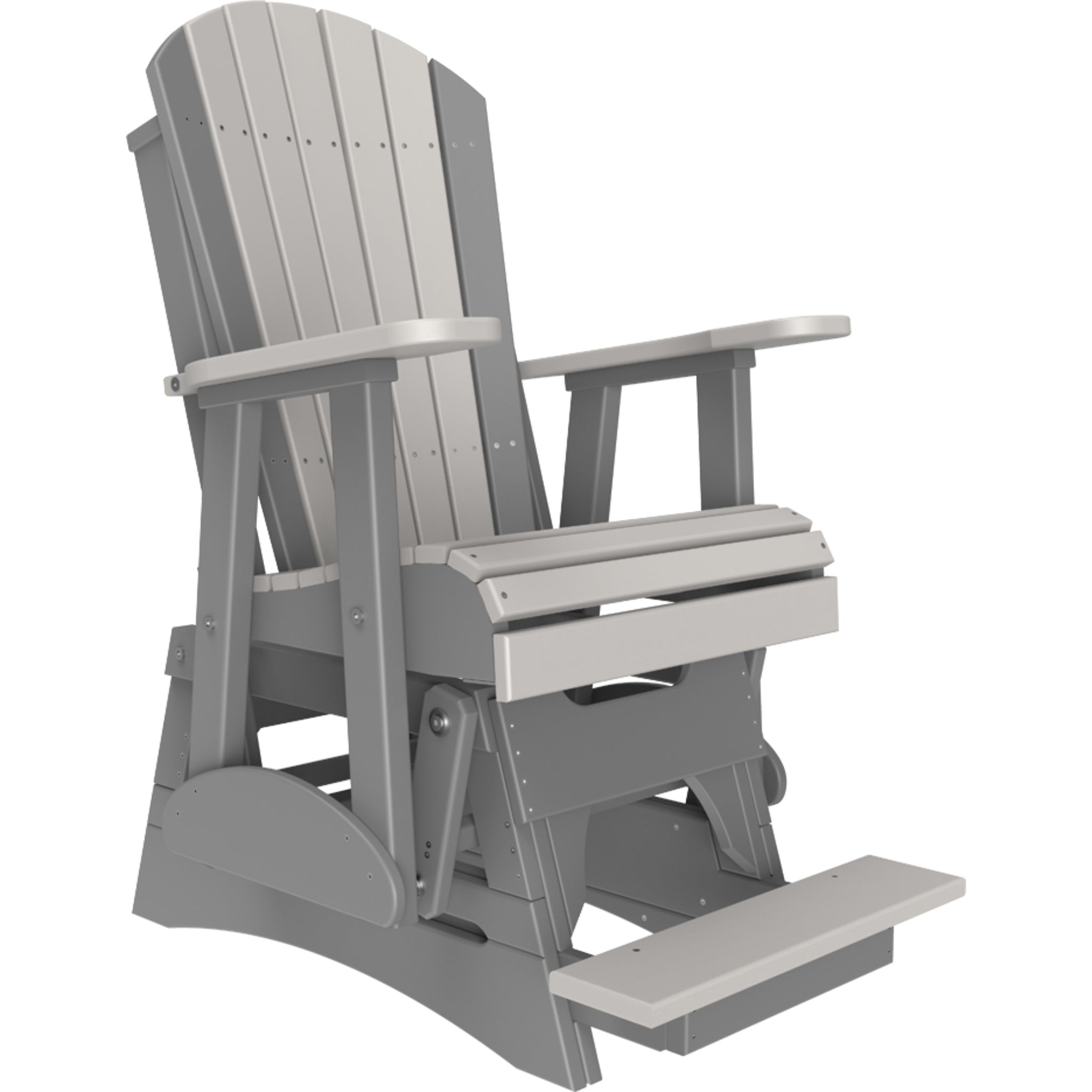LuxCraft 2′ Adirondack Balcony Glider Chair – Outdoor High Seat Glider (2APBAG)