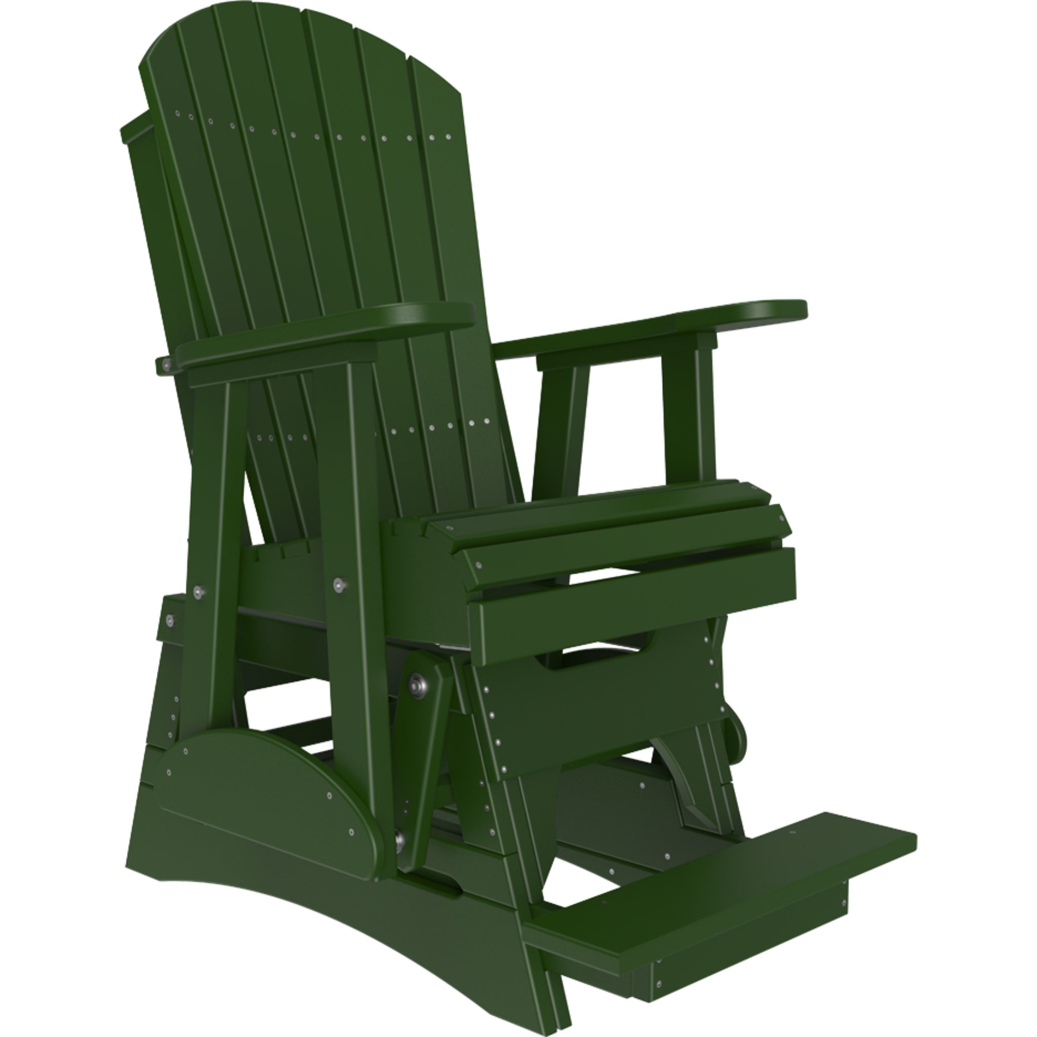 LuxCraft 2′ Adirondack Balcony Glider Chair – Outdoor High Seat Glider (2APBAG)