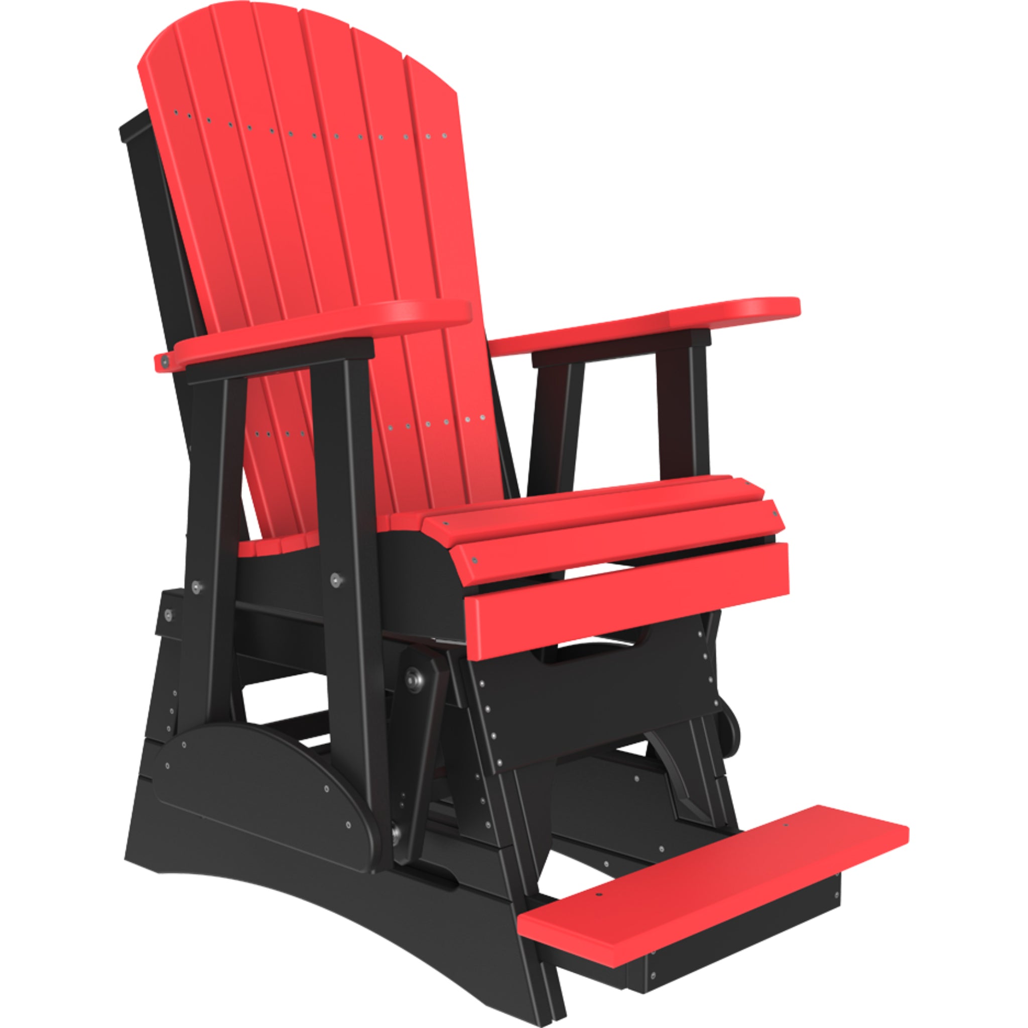 LuxCraft 2′ Adirondack Balcony Glider Chair – Outdoor High Seat Glider (2APBAG)
