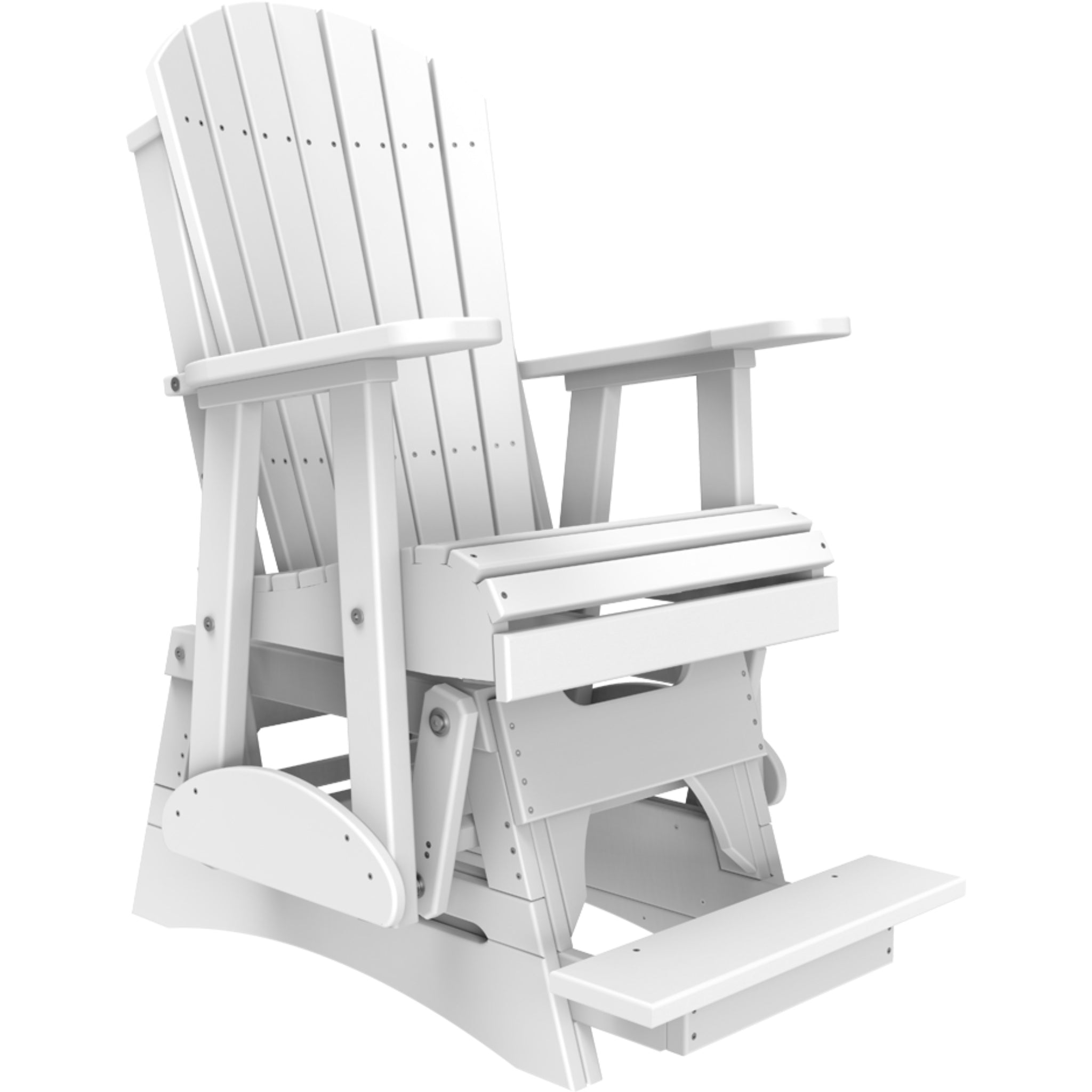 LuxCraft 2′ Adirondack Balcony Glider Chair – Outdoor High Seat Glider (2APBAG)