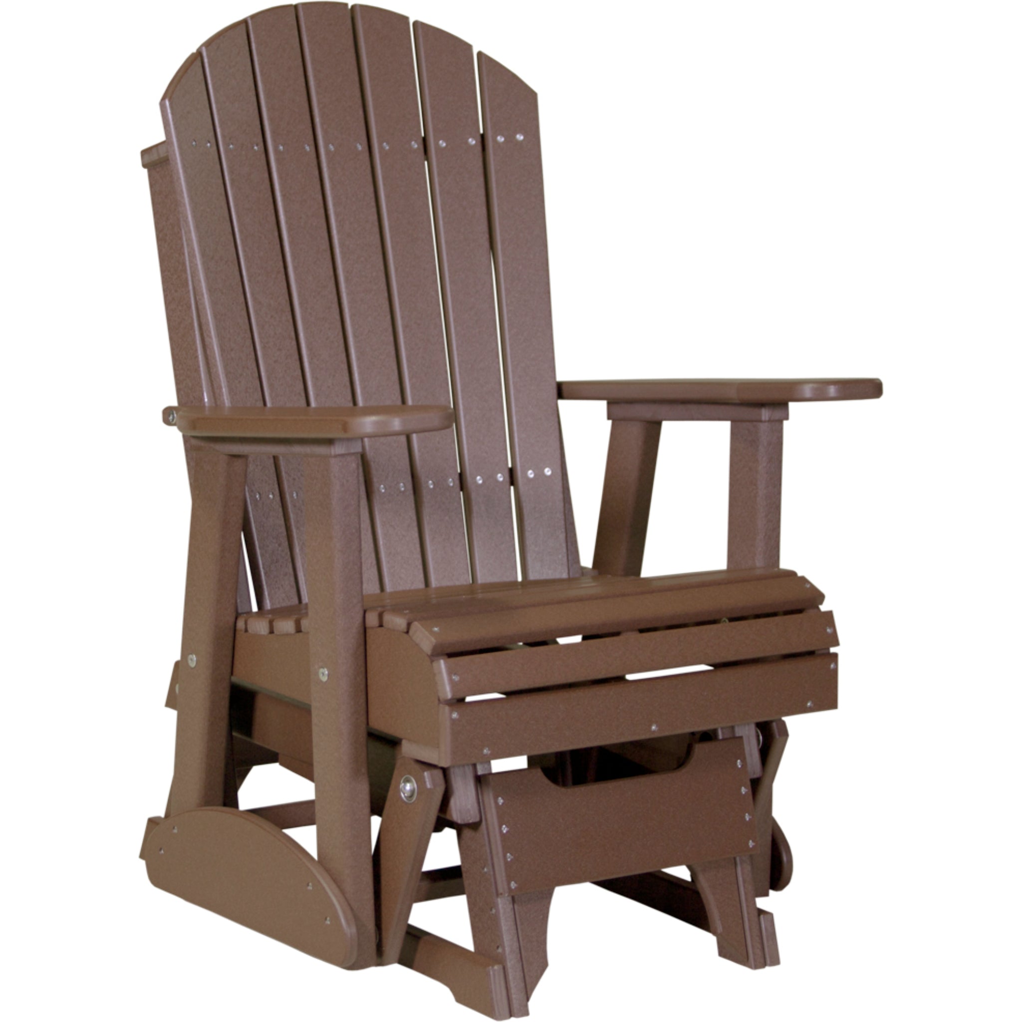 LuxCraft 2′ Adirondack Glider Chair – Comfortable Outdoor Glider (2APG)