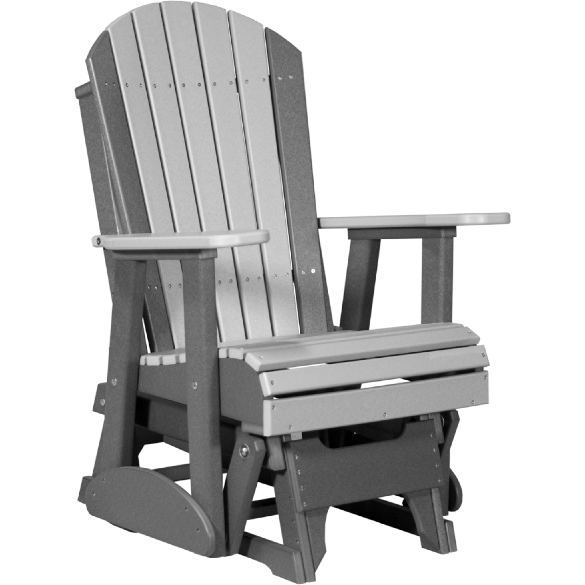 LuxCraft 2′ Adirondack Glider Chair – Comfortable Outdoor Glider (2APG)