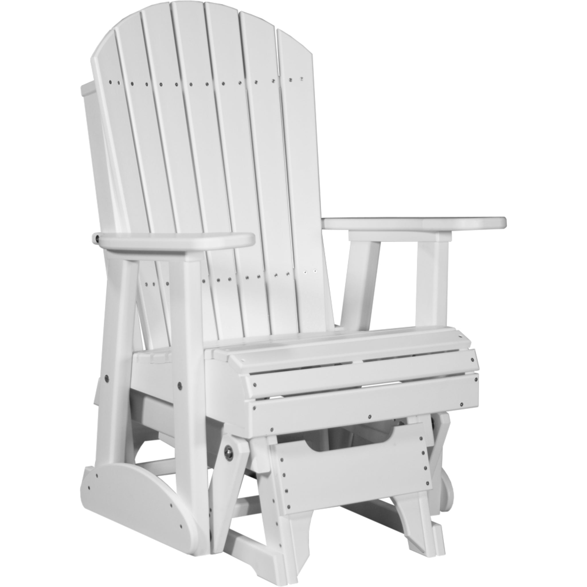 LuxCraft 2′ Adirondack Glider Chair – Comfortable Outdoor Glider (2APG)