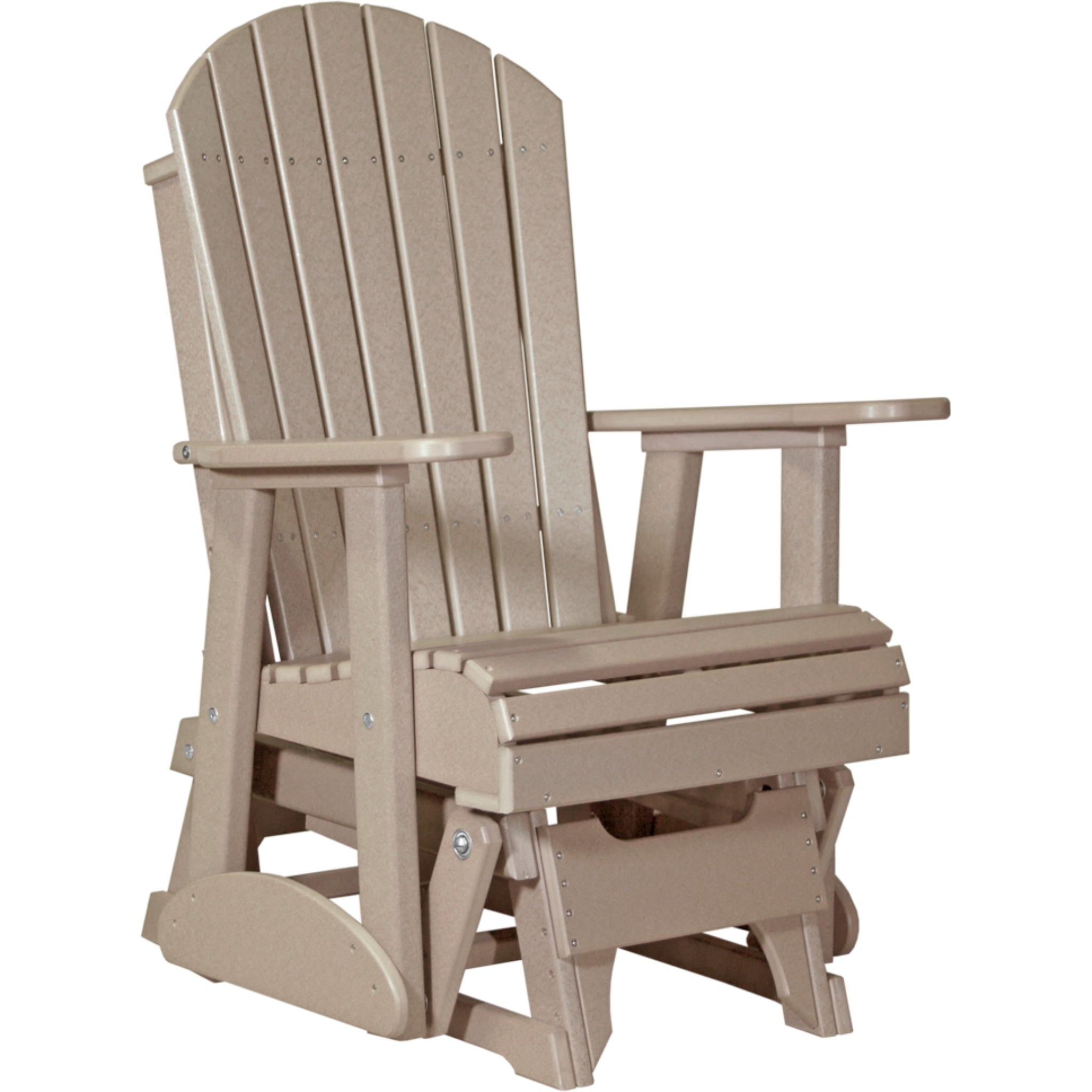 LuxCraft 2′ Adirondack Glider Chair – Comfortable Outdoor Glider (2APG)