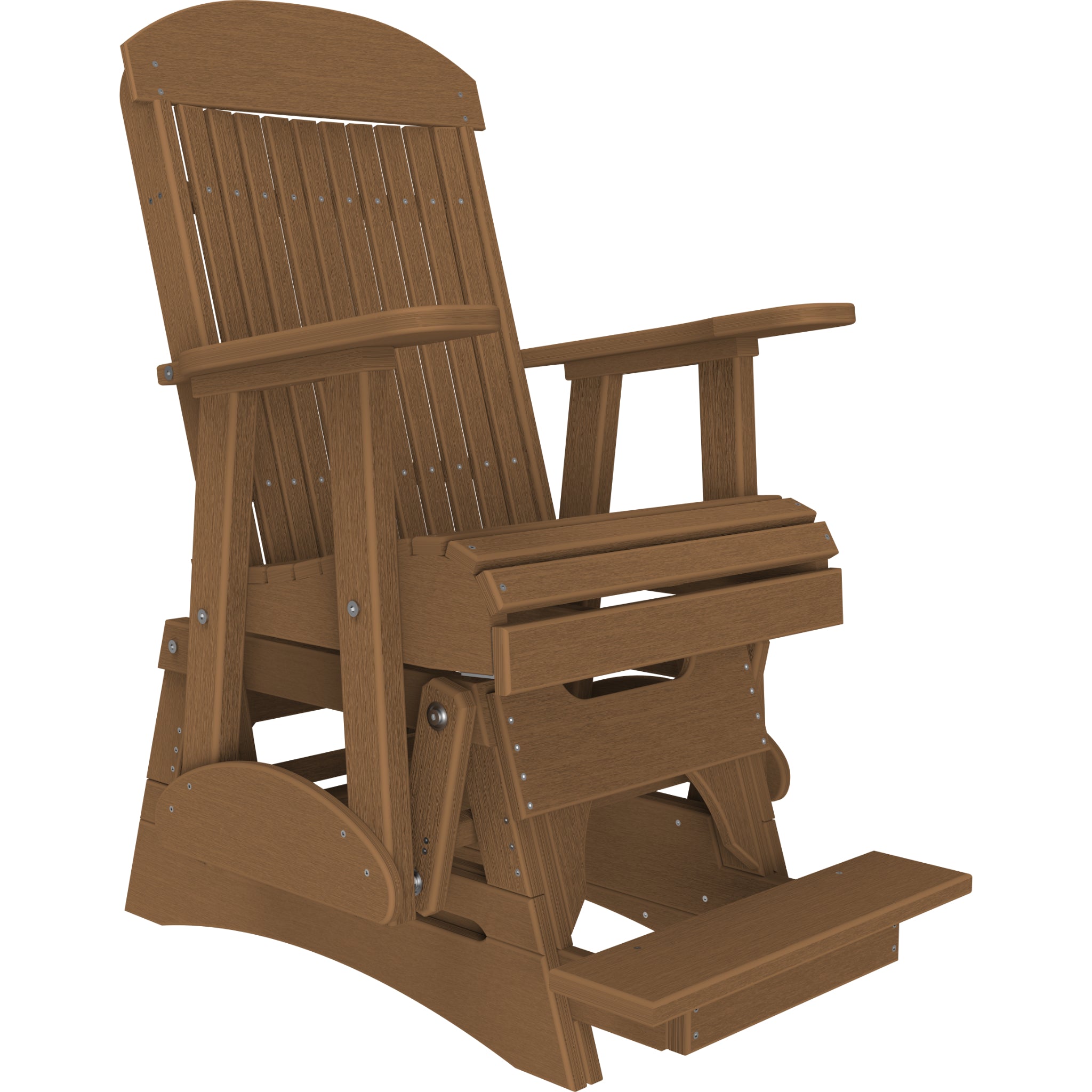 LuxCraft 2′ Classic Balcony Glider Chair – Outdoor Poly High Seat Glider (2CPBAG)