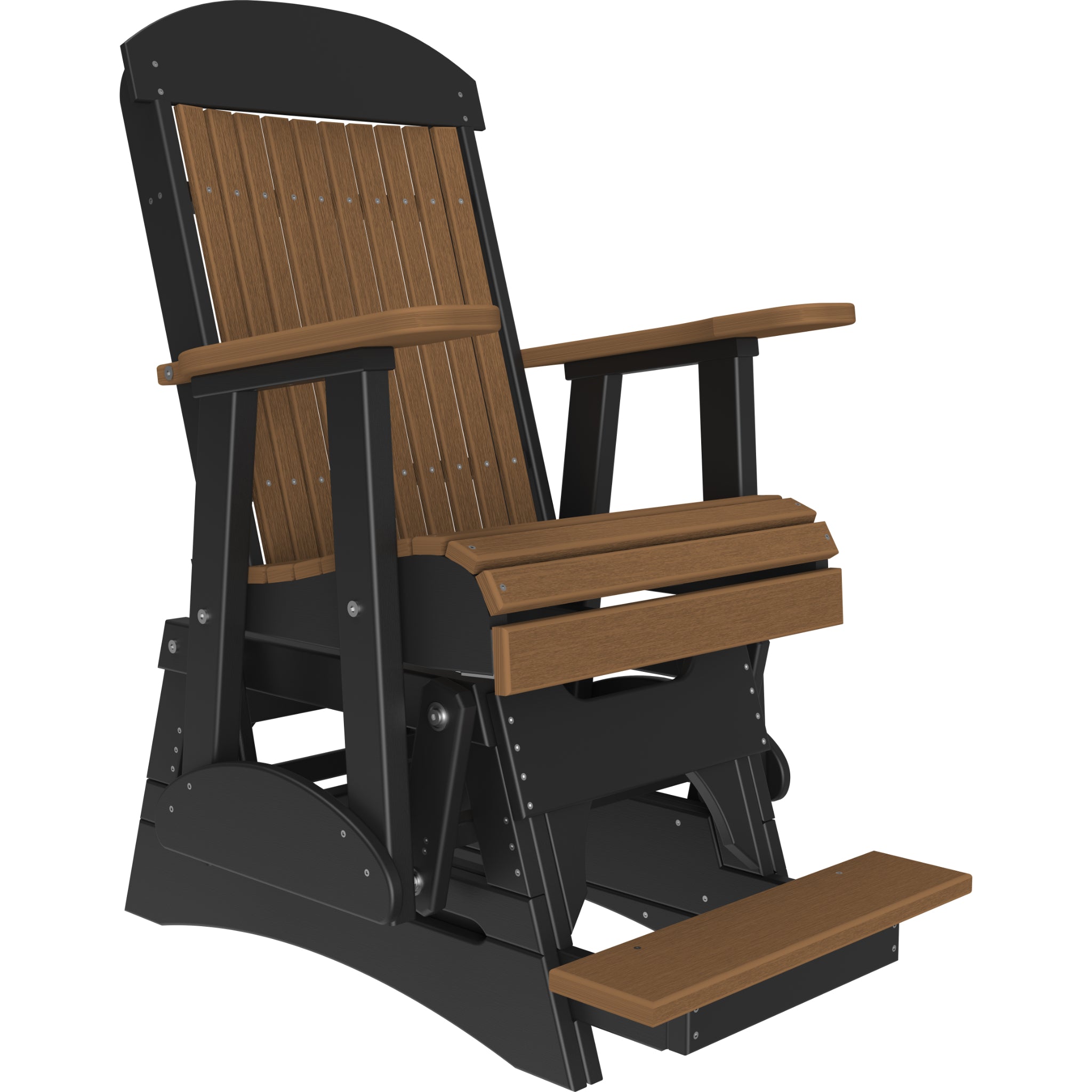 LuxCraft 2′ Classic Balcony Glider Chair – Outdoor Poly High Seat Glider (2CPBAG)