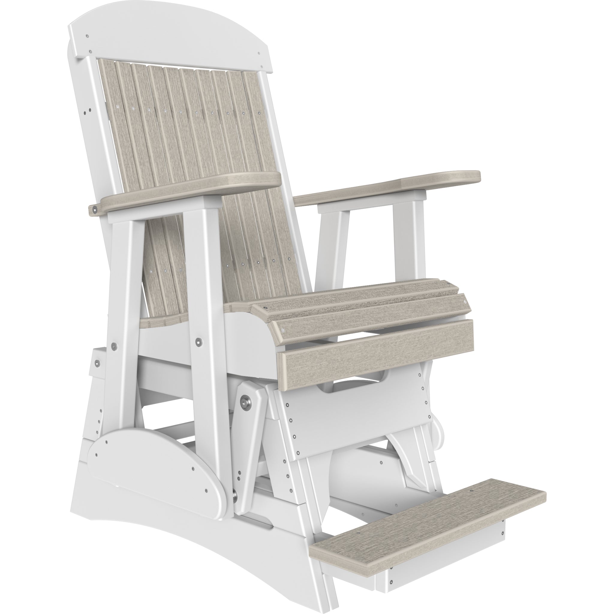 LuxCraft 2′ Classic Balcony Glider Chair – Outdoor Poly High Seat Glider (2CPBAG)