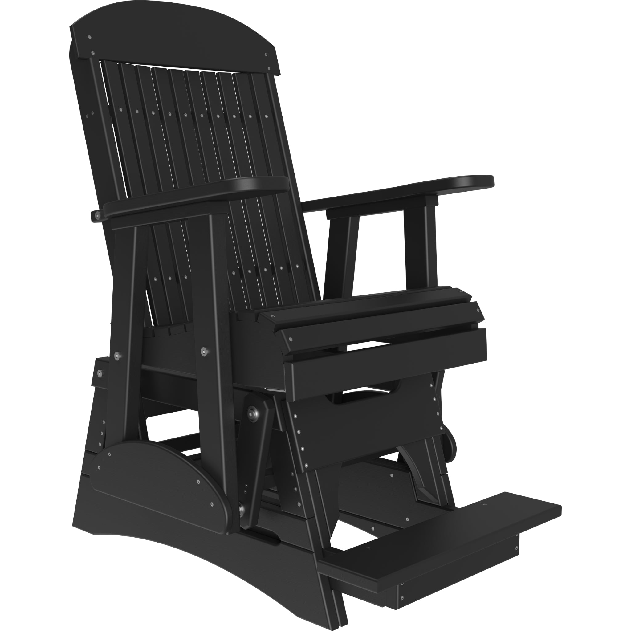 LuxCraft 2′ Classic Balcony Glider Chair – Outdoor Poly High Seat Glider (2CPBAG)