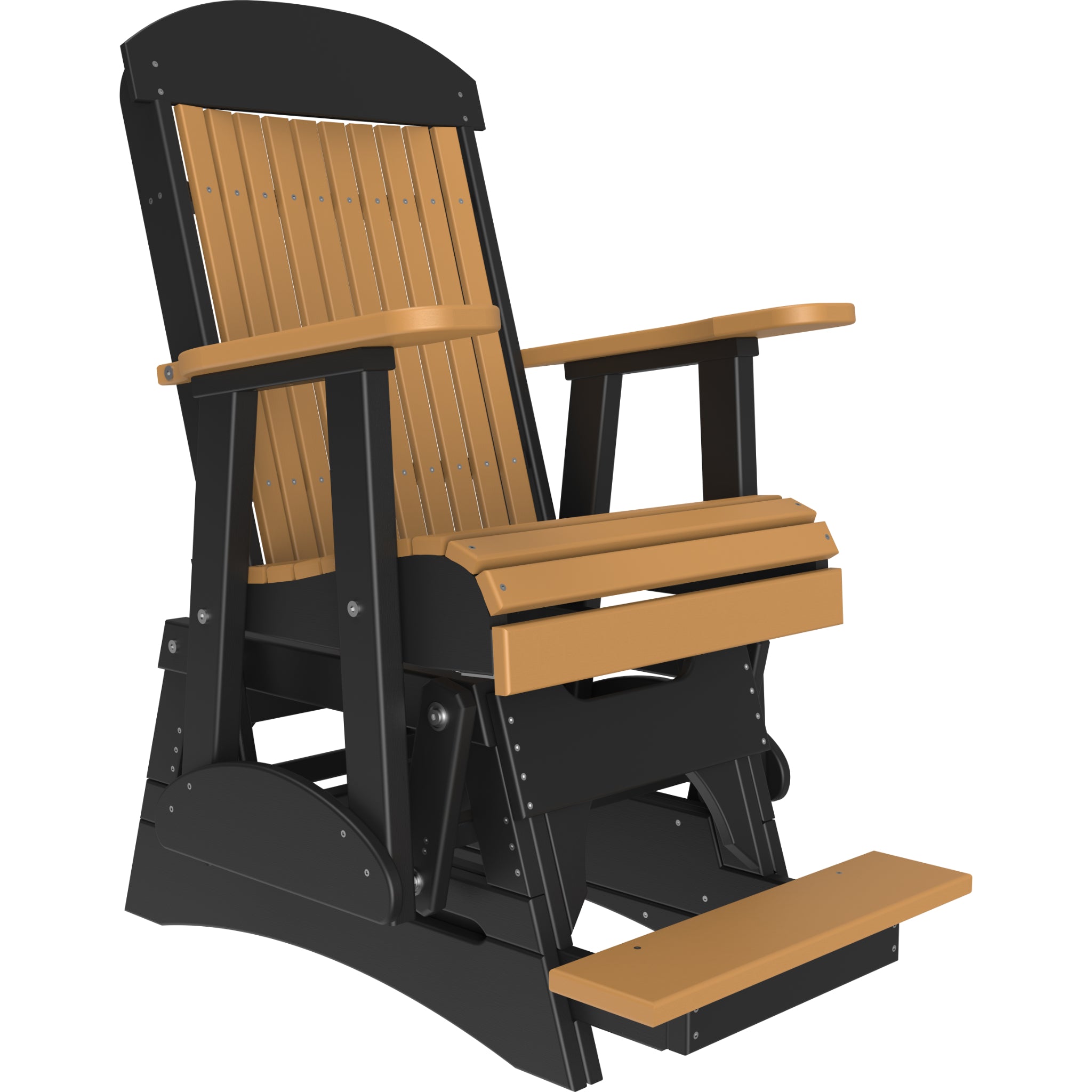 LuxCraft 2′ Classic Balcony Glider Chair – Outdoor Poly High Seat Glider (2CPBAG)