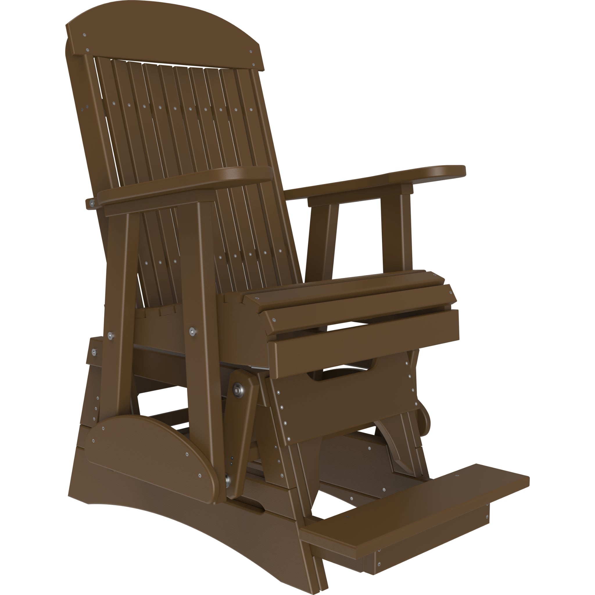 LuxCraft 2′ Classic Balcony Glider Chair – Outdoor Poly High Seat Glider (2CPBAG)