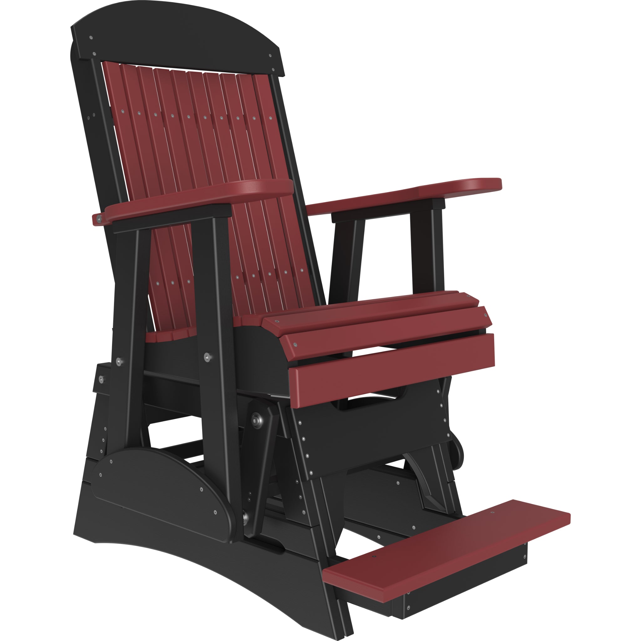 LuxCraft 2′ Classic Balcony Glider Chair – Outdoor Poly High Seat Glider (2CPBAG)