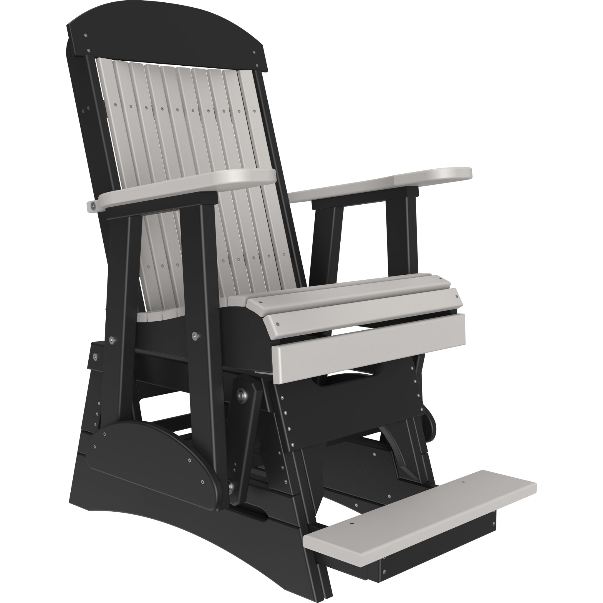 LuxCraft 2′ Classic Balcony Glider Chair – Outdoor Poly High Seat Glider (2CPBAG)