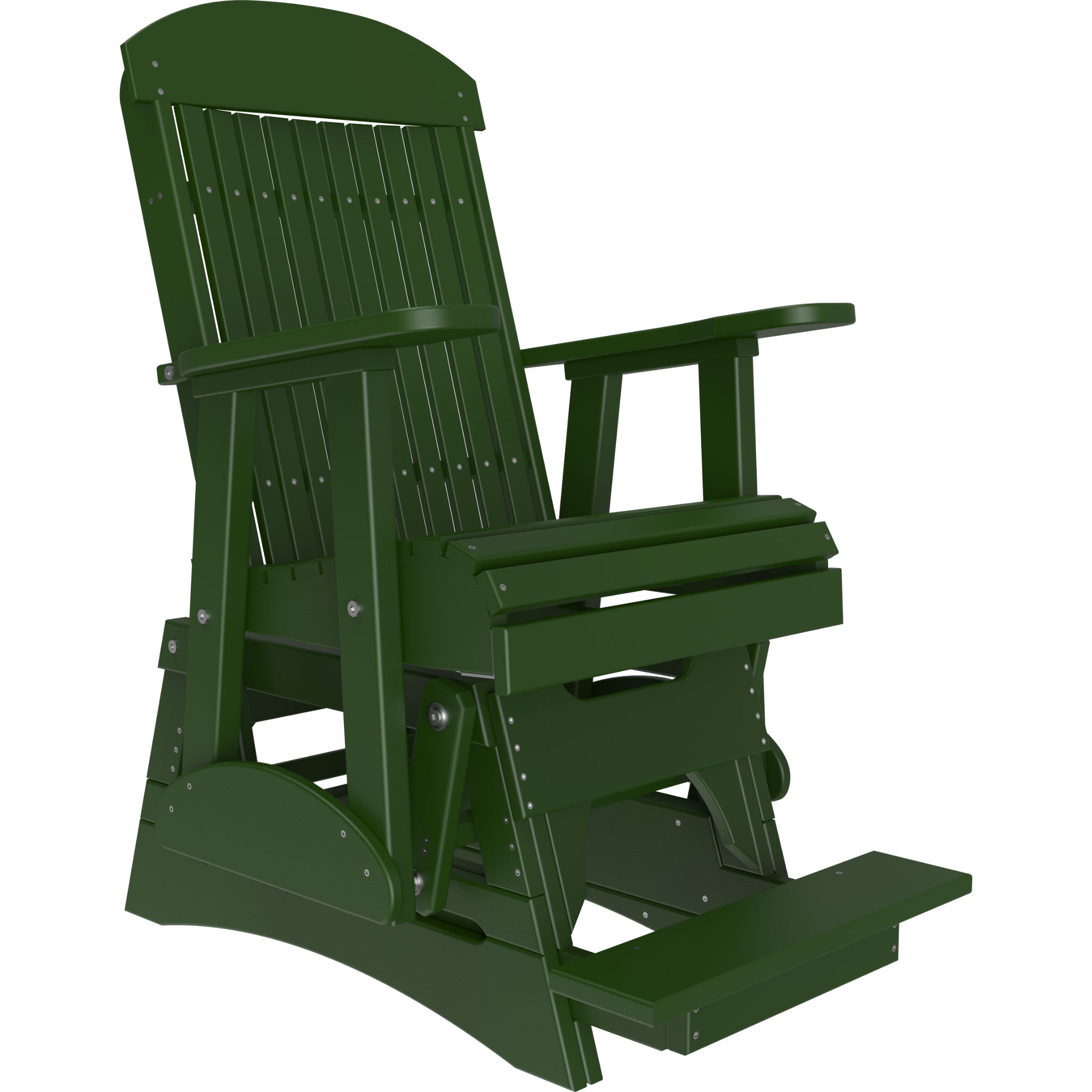 LuxCraft 2′ Classic Balcony Glider Chair – Outdoor Poly High Seat Glider (2CPBAG)