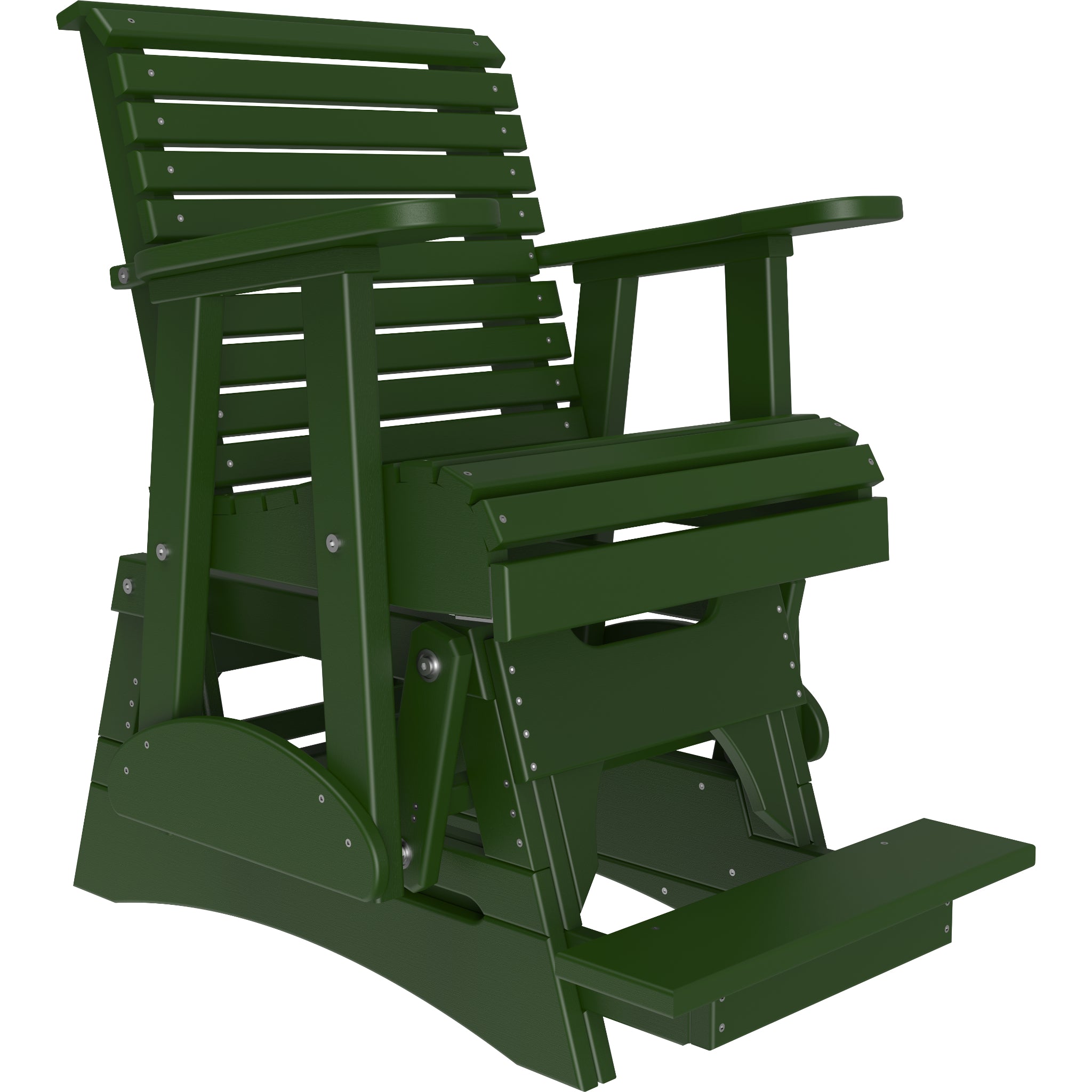 LuxCraft 2′ Plain Balcony Glider Chair – Outdoor Poly Balcony Glider Seat (2PPBAG)