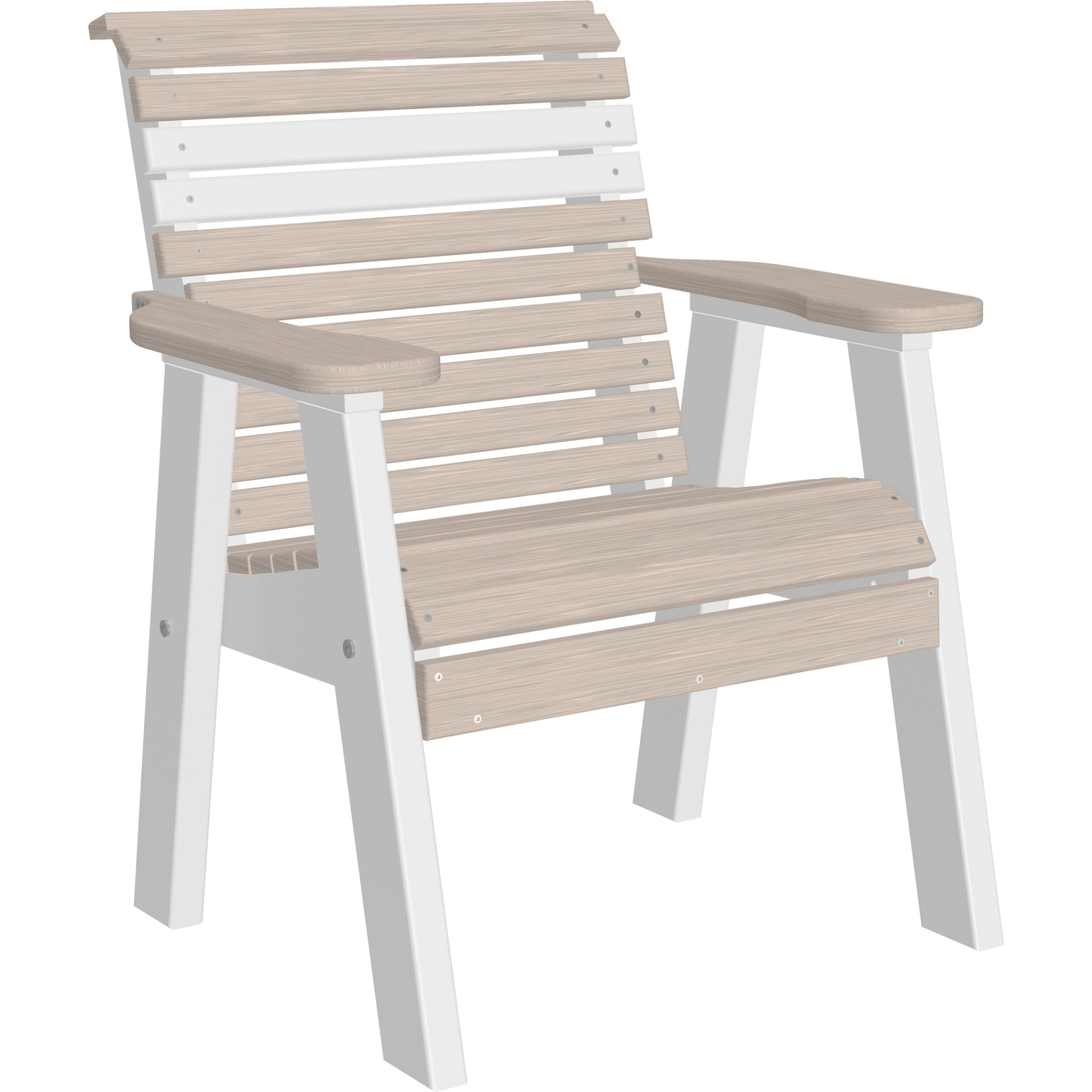 LuxCraft 2′ Plain Bench – Outdoor Poly Garden Bench (2PPB)
