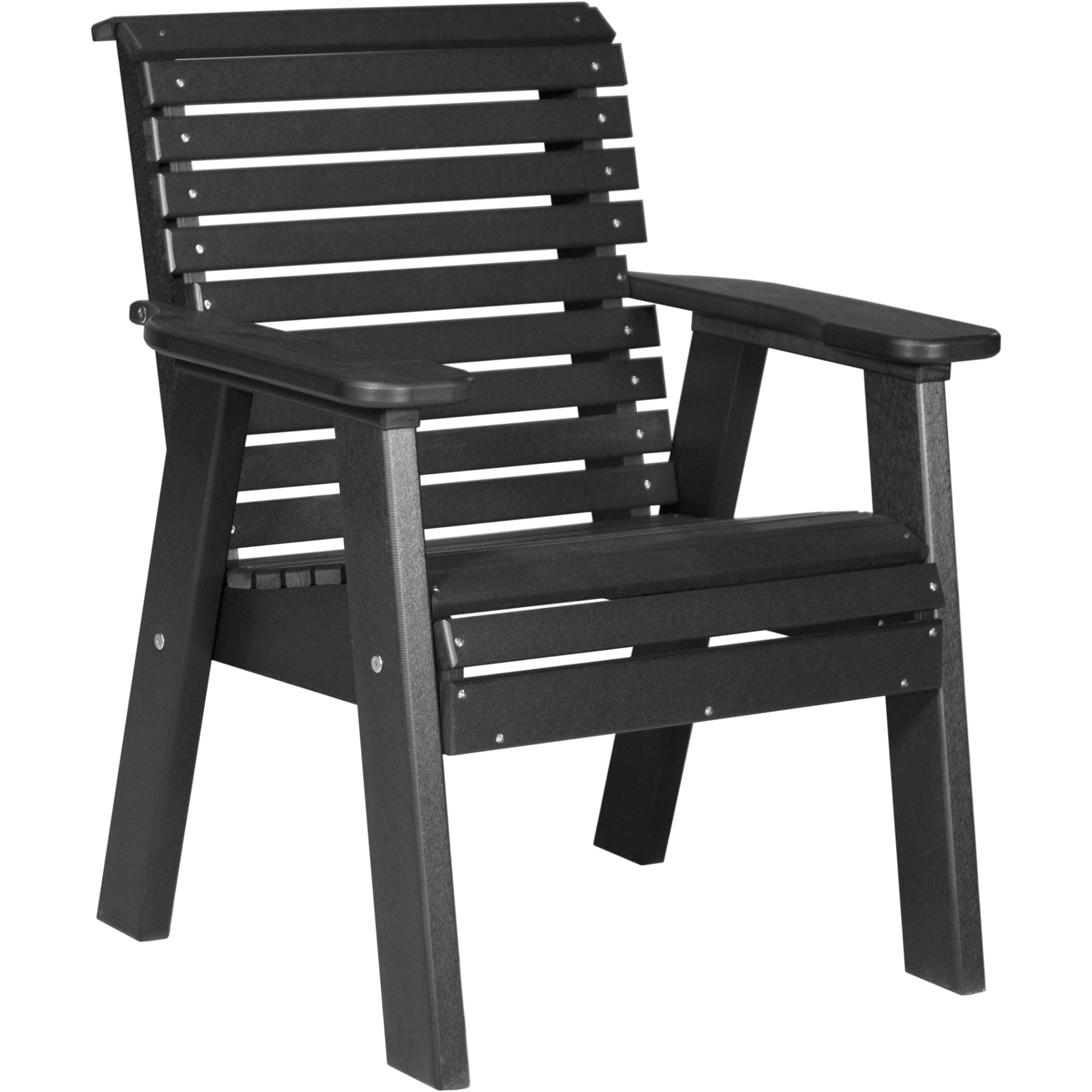 LuxCraft 2′ Plain Bench – Outdoor Poly Garden Bench (2PPB)