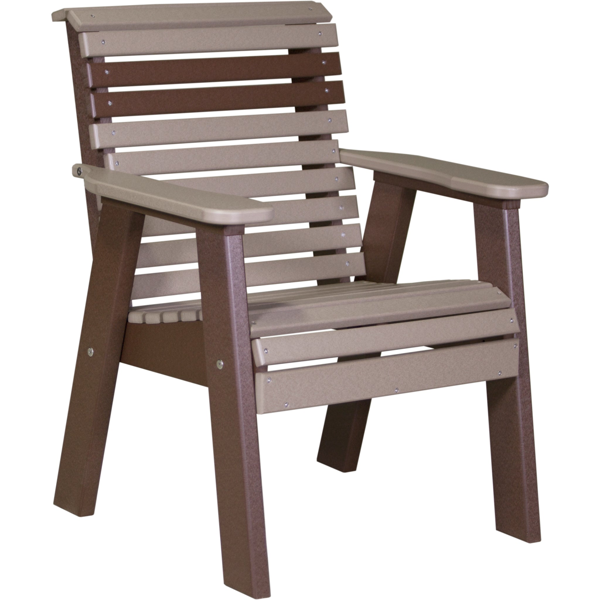 LuxCraft 2′ Plain Bench – Outdoor Poly Garden Bench (2PPB)