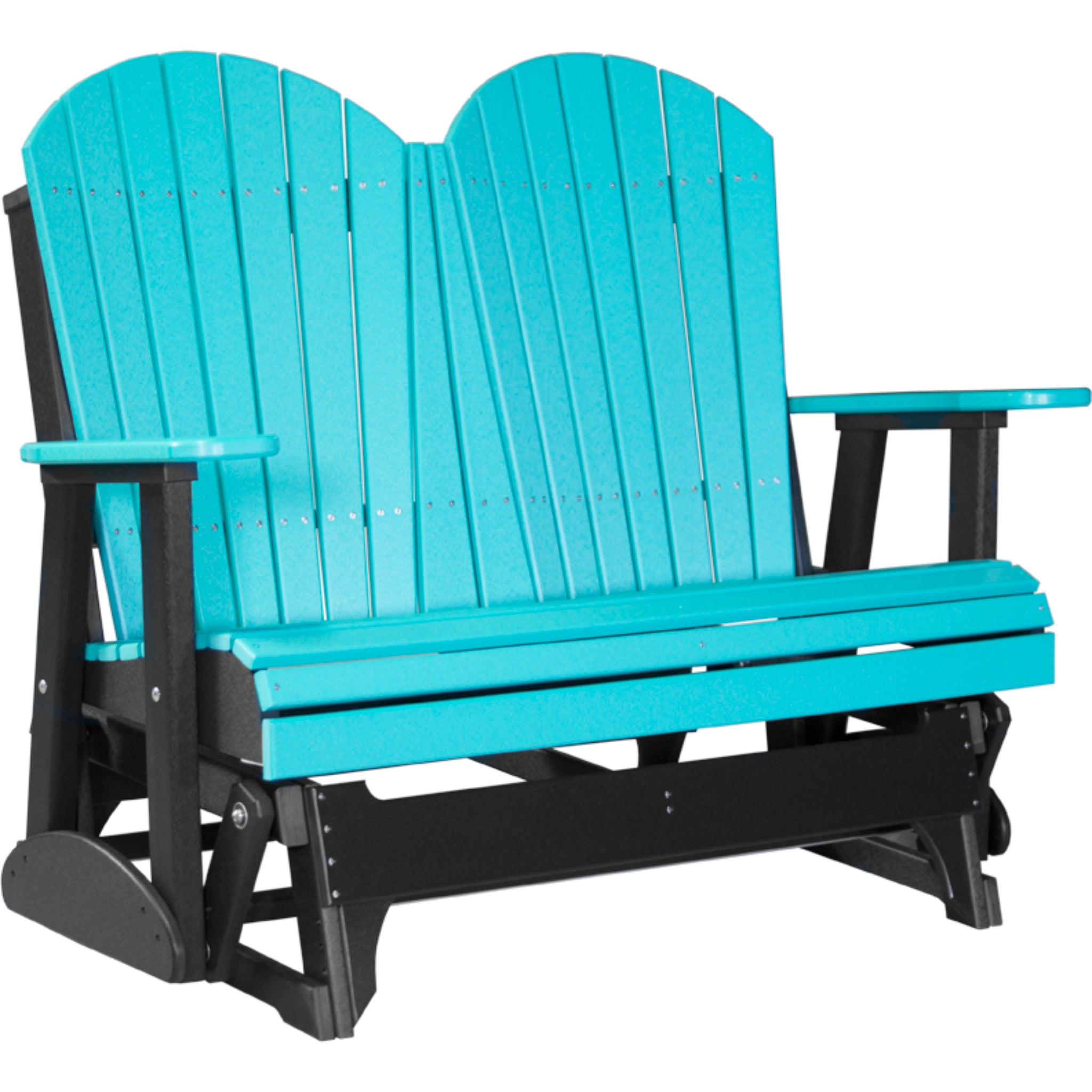 LuxCraft 4′ Adirondack Glider –  Outdoor Poly Porch Glider (4APG)