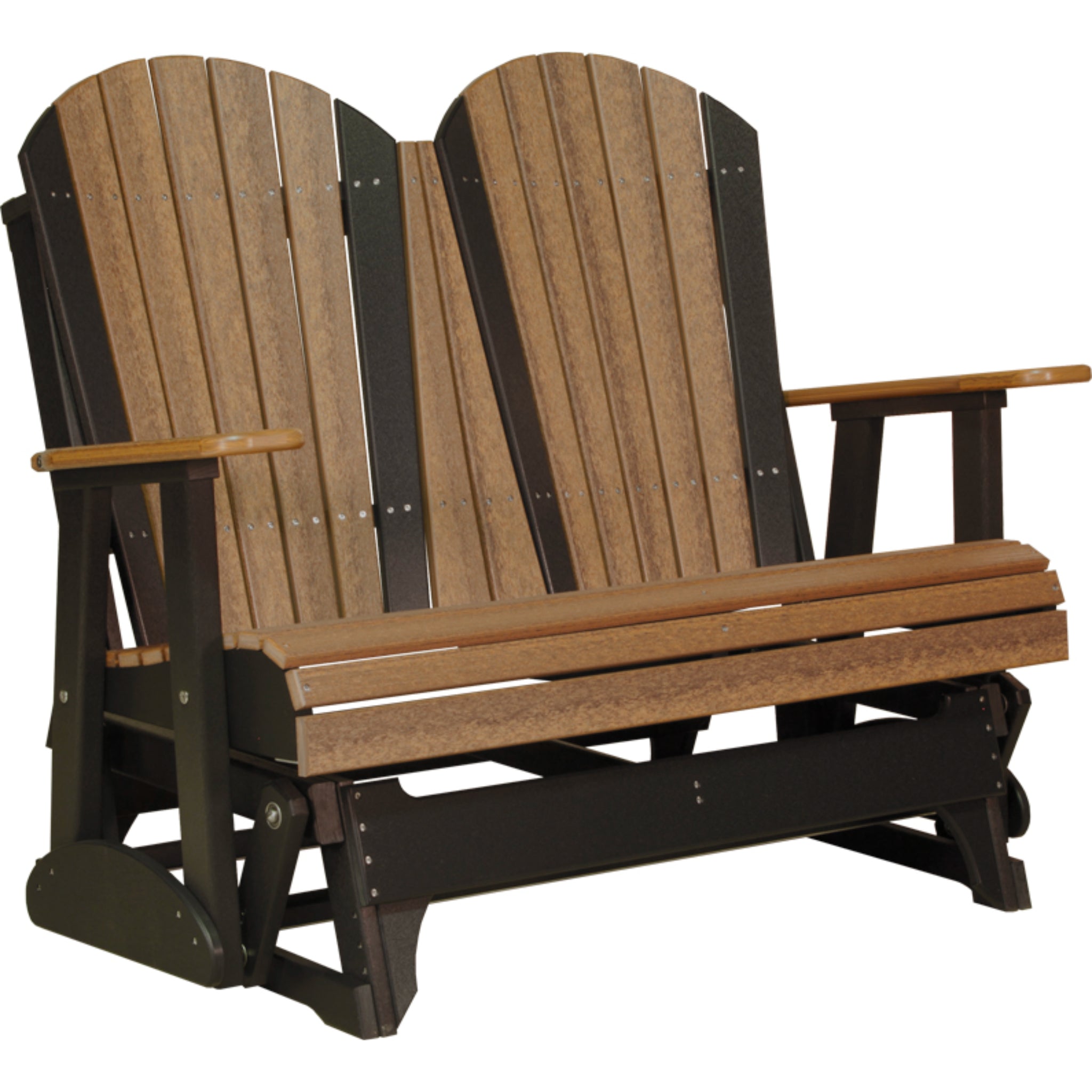 LuxCraft 4′ Adirondack Glider –  Outdoor Poly Porch Glider (4APG)