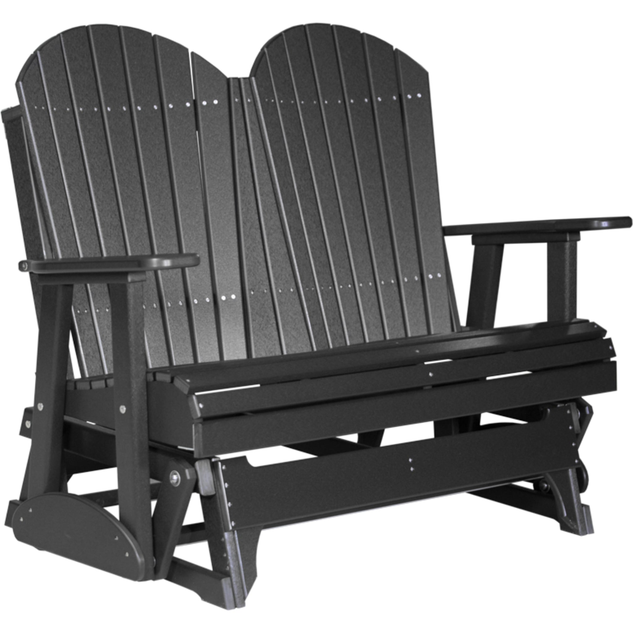 LuxCraft 4′ Adirondack Glider –  Outdoor Poly Porch Glider (4APG)
