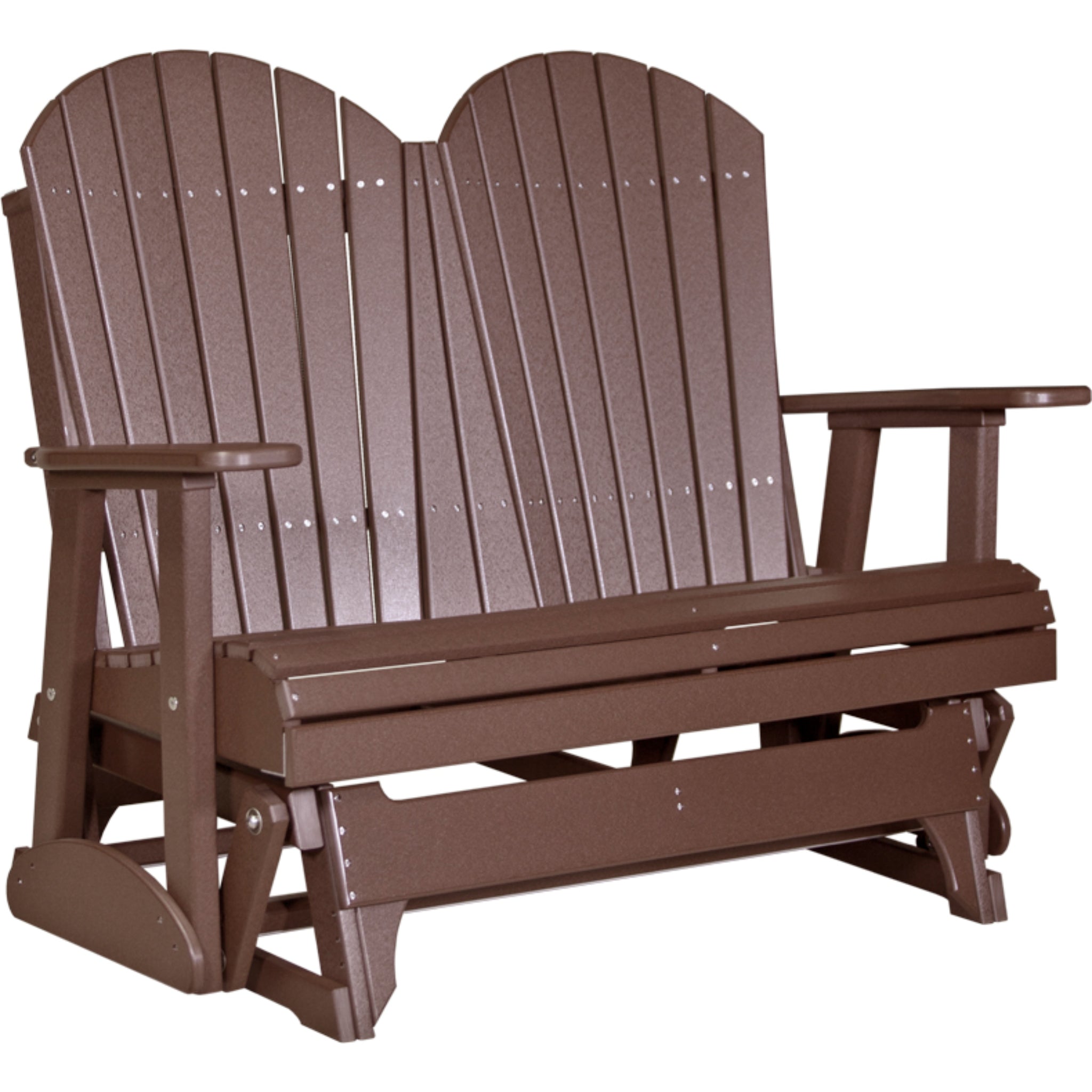 LuxCraft 4′ Adirondack Glider –  Outdoor Poly Porch Glider (4APG)