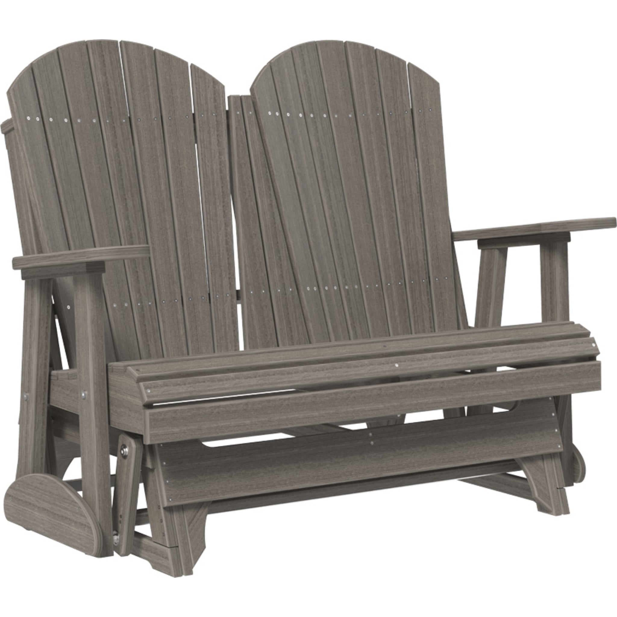 LuxCraft 4′ Adirondack Glider –  Outdoor Poly Porch Glider (4APG)