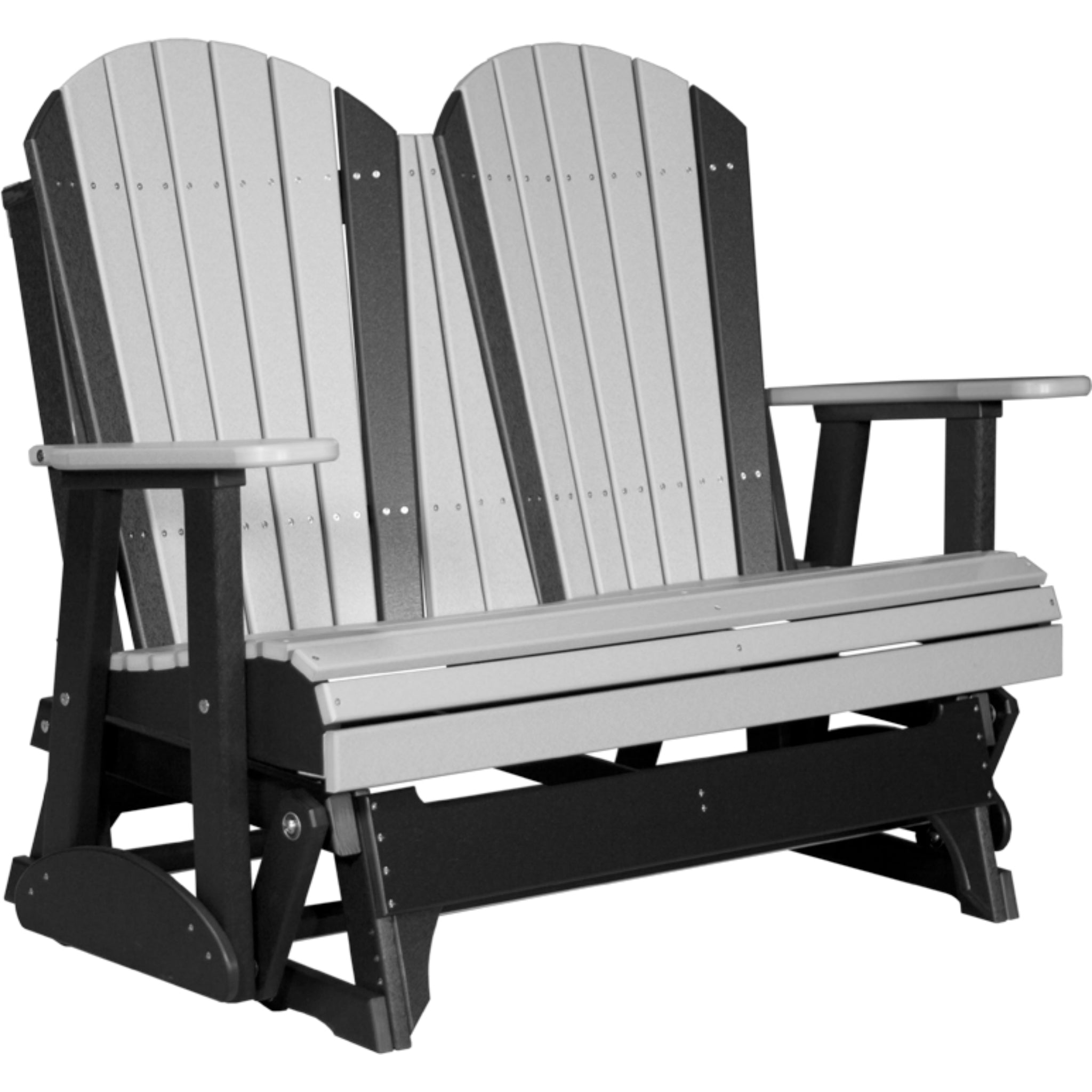 LuxCraft 4′ Adirondack Glider –  Outdoor Poly Porch Glider (4APG)