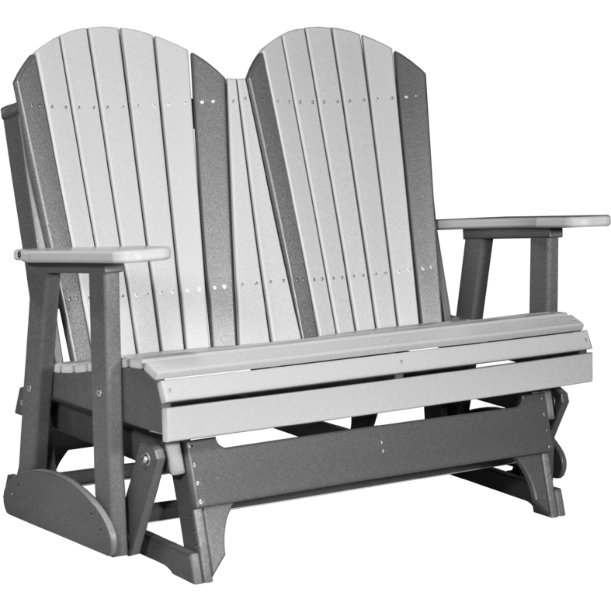 LuxCraft 4′ Adirondack Glider –  Outdoor Poly Porch Glider (4APG)