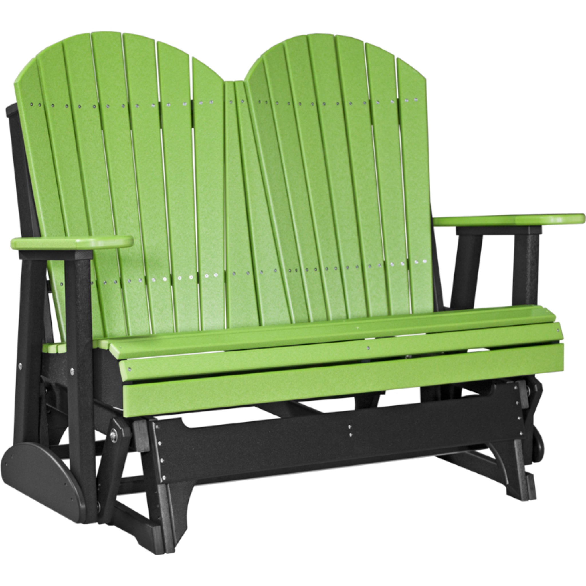 LuxCraft 4′ Adirondack Glider –  Outdoor Poly Porch Glider (4APG)