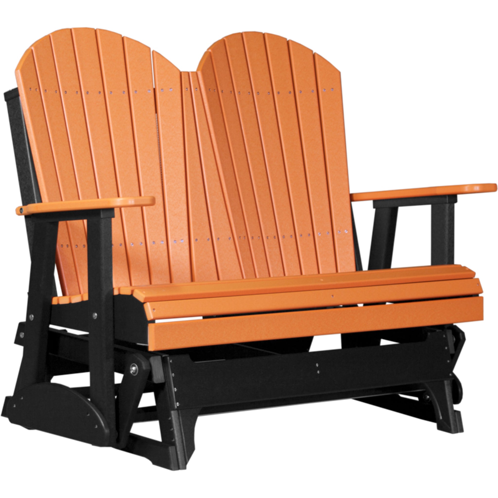 LuxCraft 4′ Adirondack Glider –  Outdoor Poly Porch Glider (4APG)