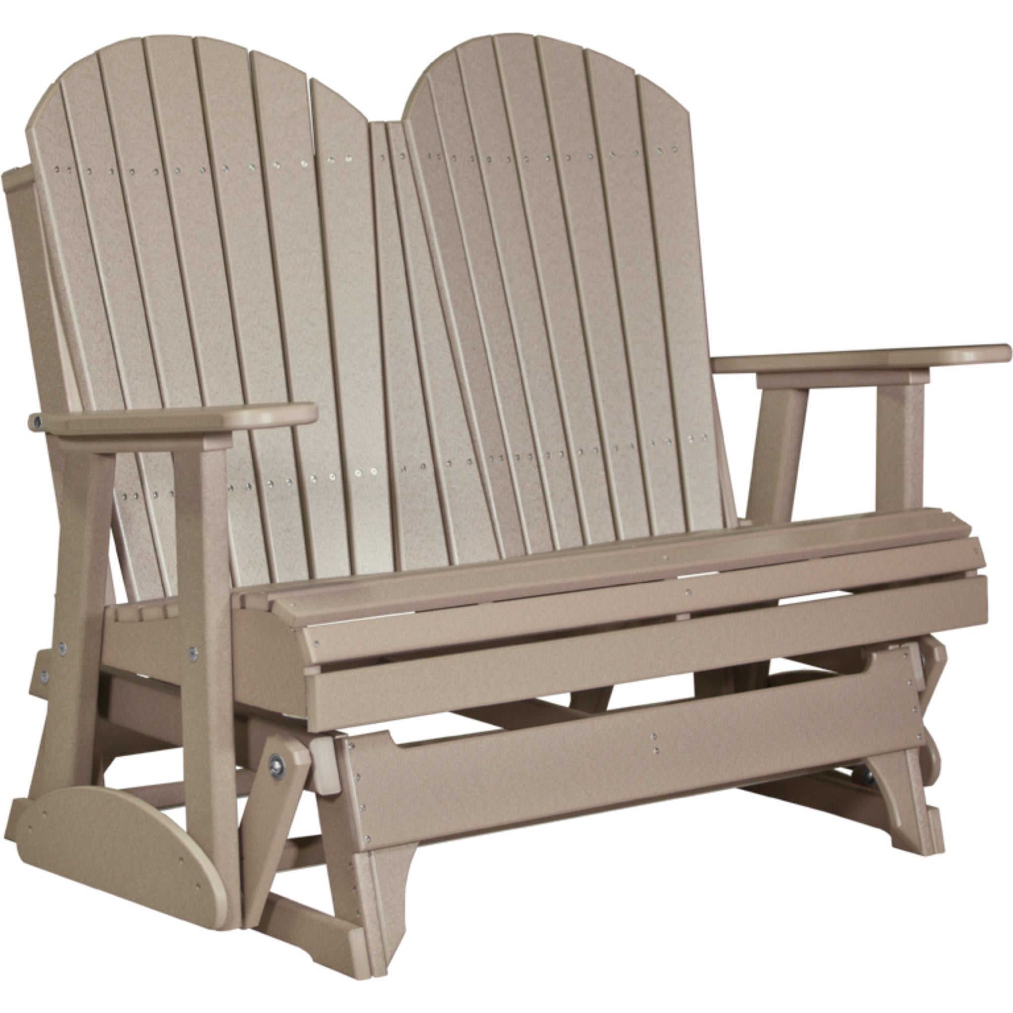 LuxCraft 4′ Adirondack Glider –  Outdoor Poly Porch Glider (4APG)