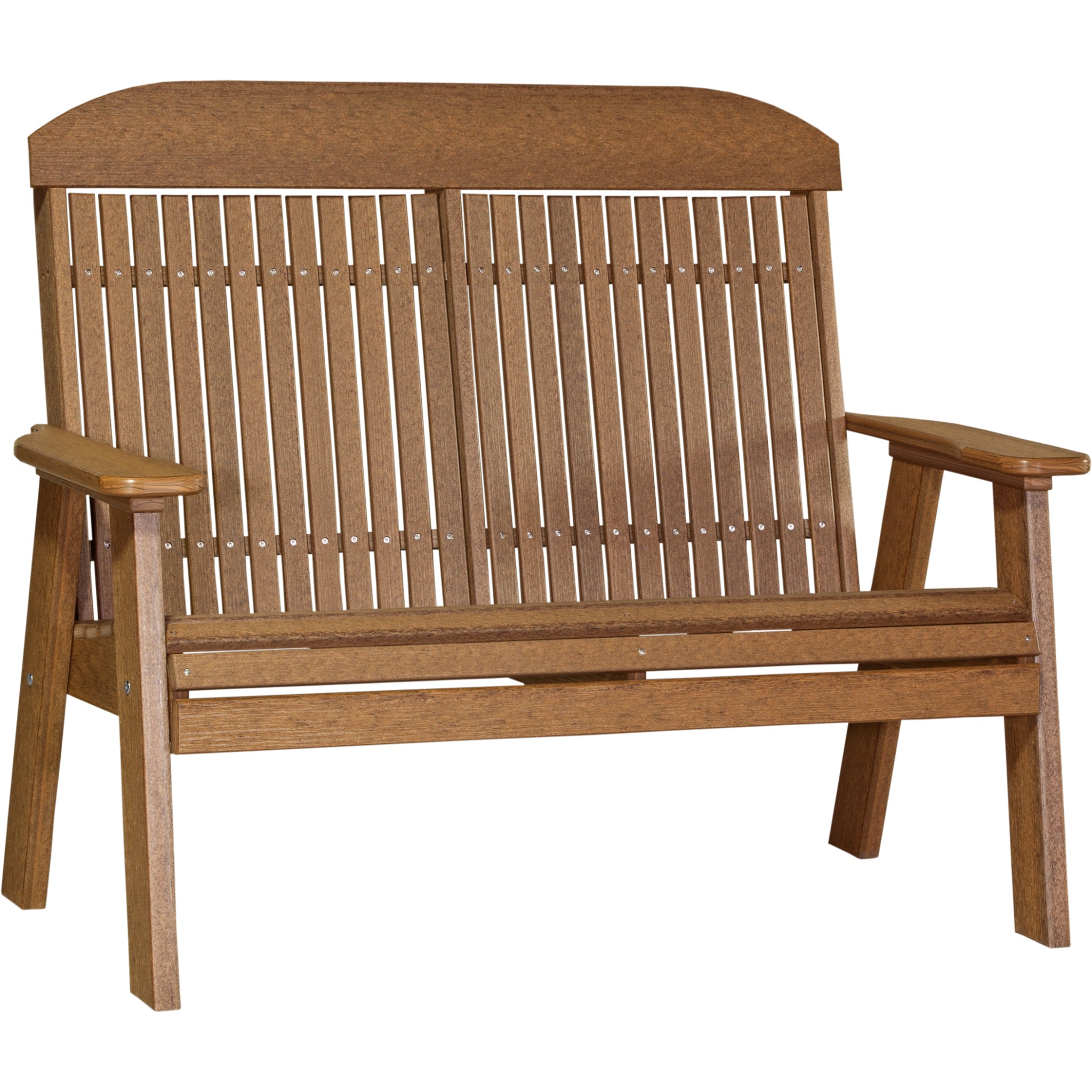 LuxCraft 4′ Classic Bench – Outdoor Poly Garden Bench (4CPB)