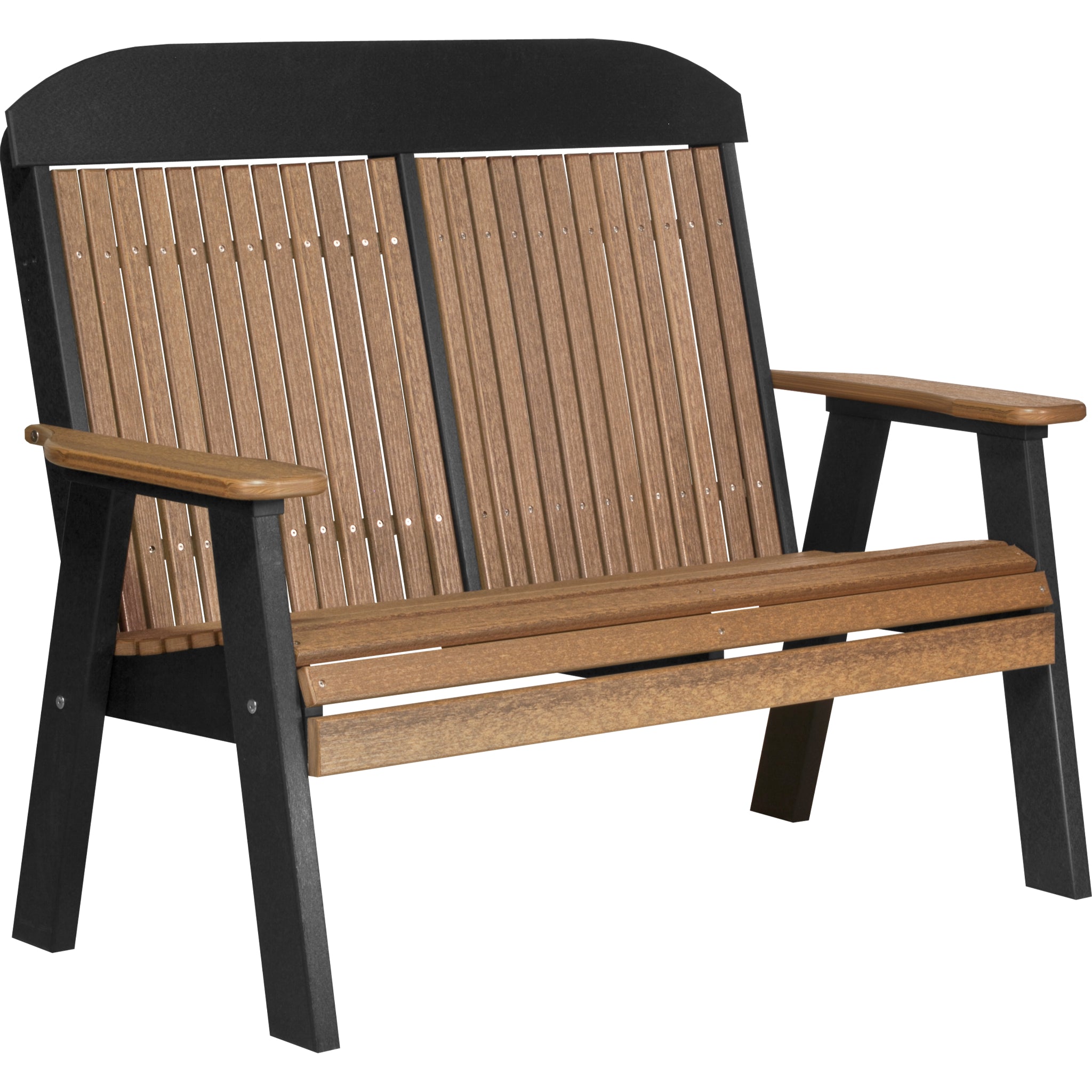 LuxCraft 4′ Classic Bench – Outdoor Poly Garden Bench (4CPB)