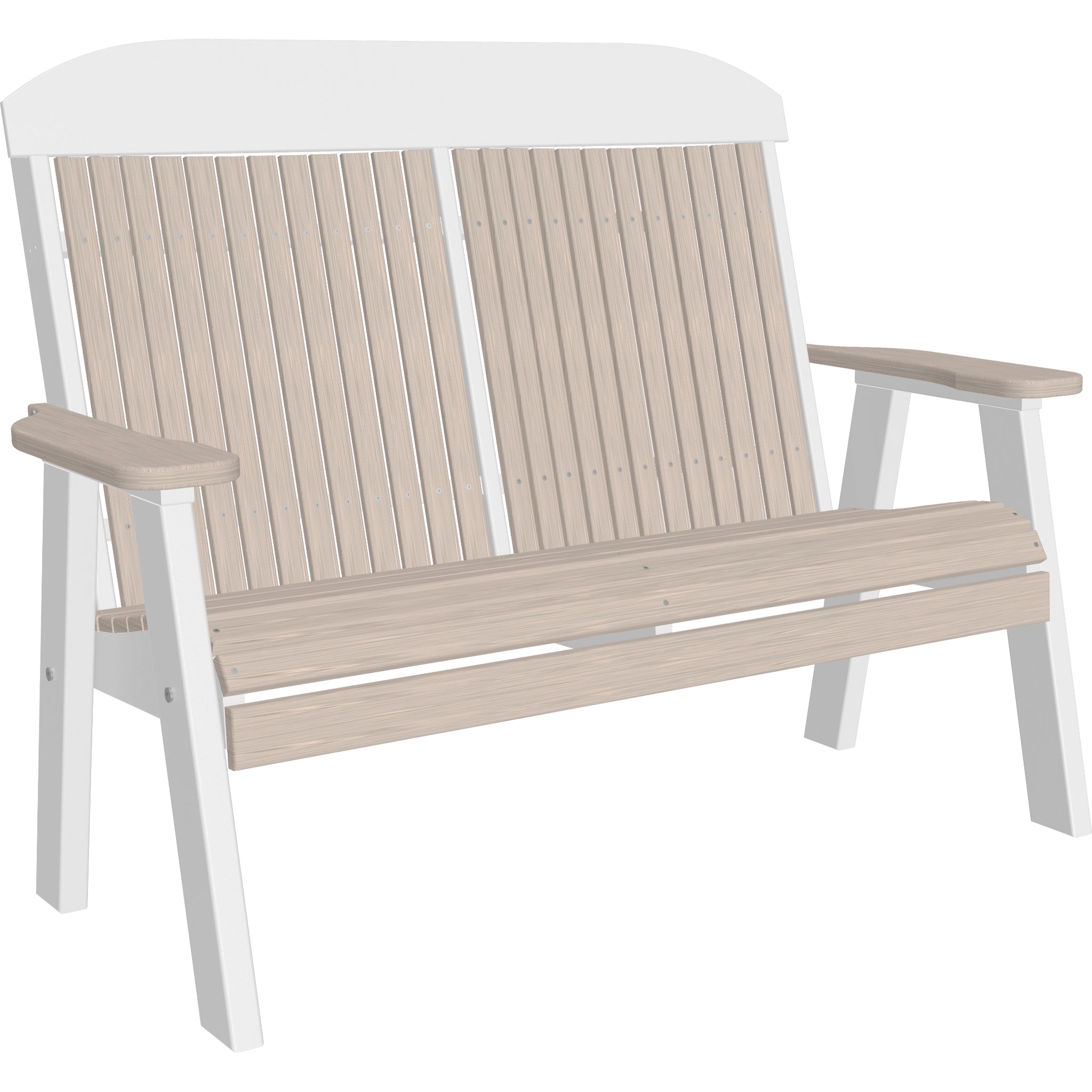 LuxCraft 4′ Classic Bench – Outdoor Poly Garden Bench (4CPB)