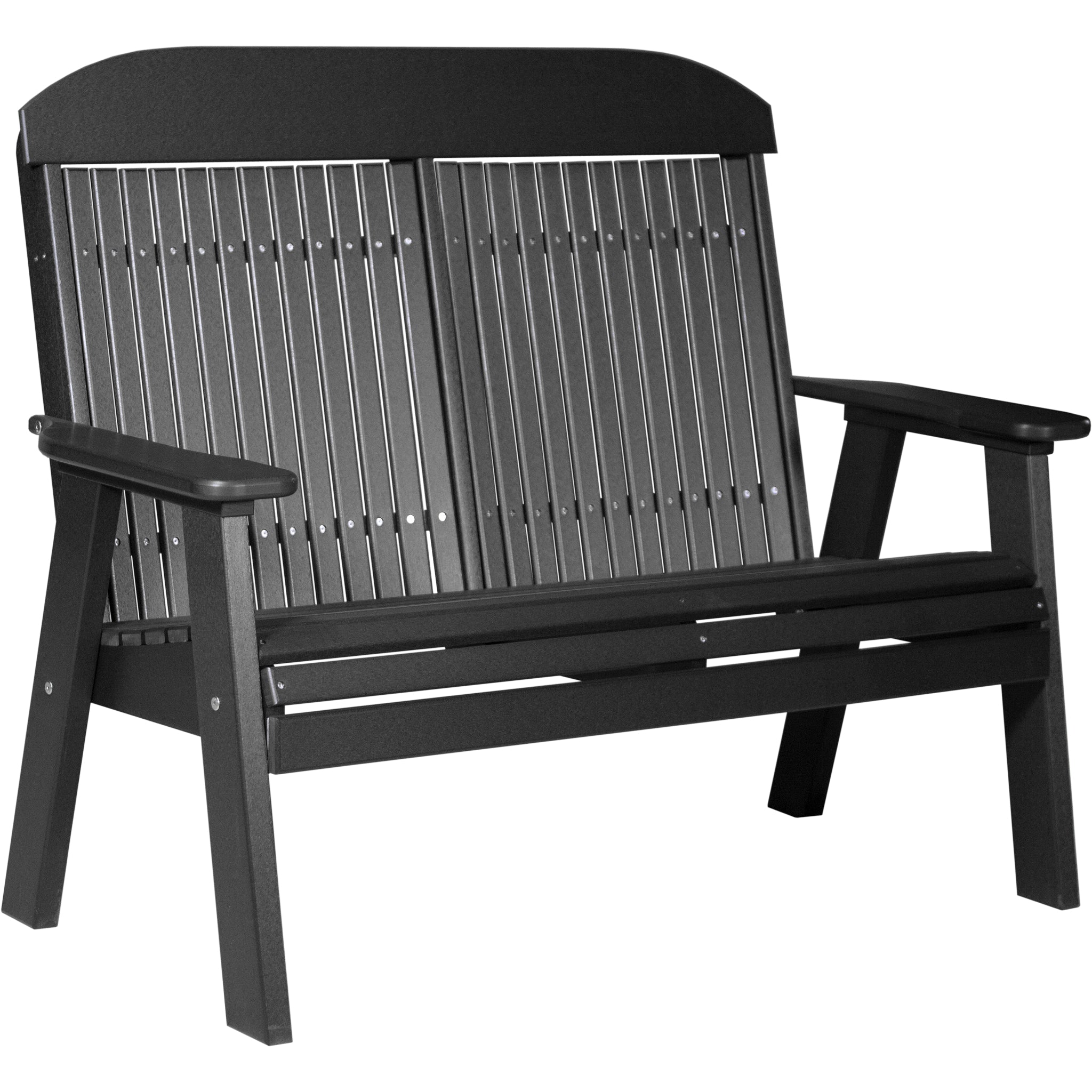LuxCraft 4′ Classic Bench – Outdoor Poly Garden Bench (4CPB)