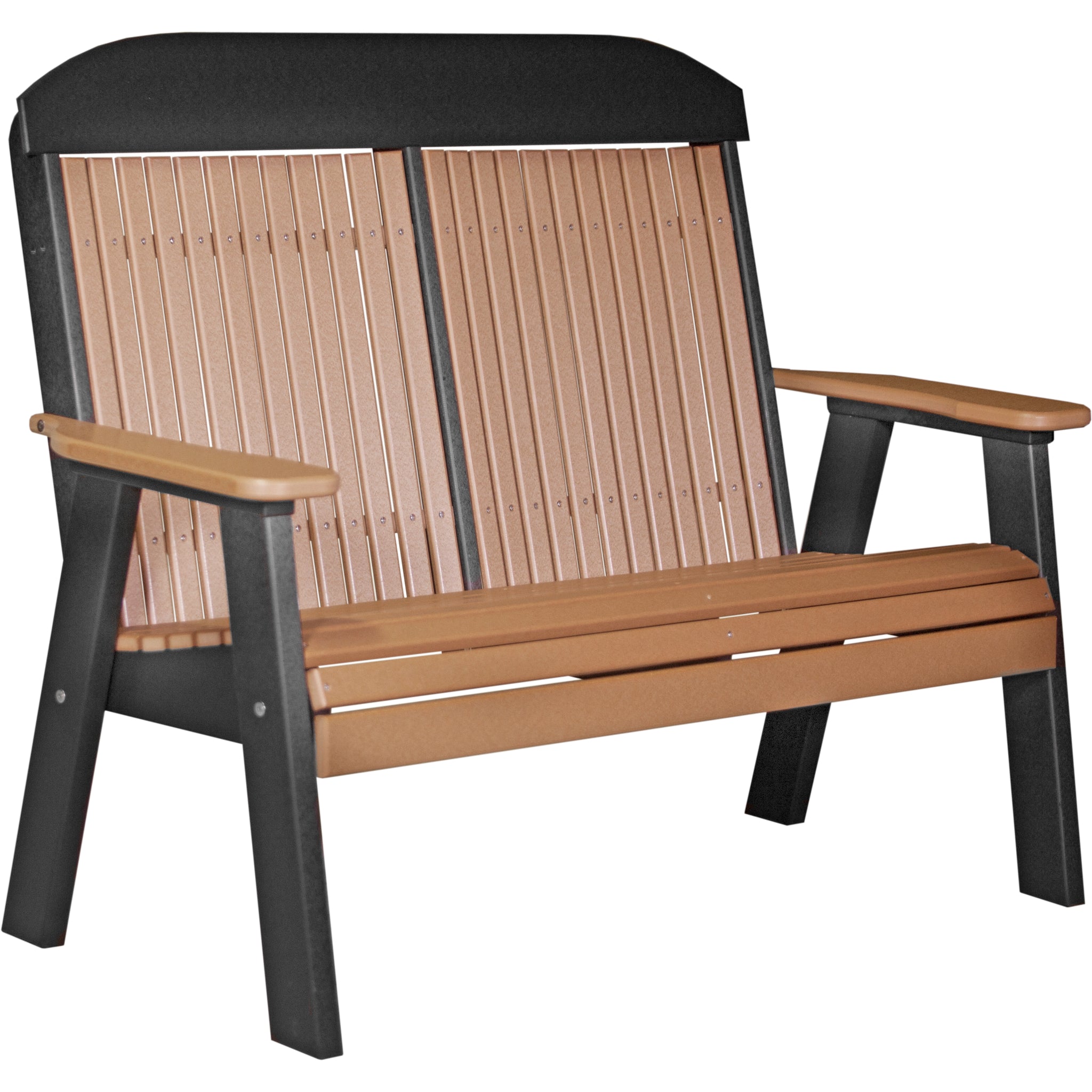 LuxCraft 4′ Classic Bench – Outdoor Poly Garden Bench (4CPB)