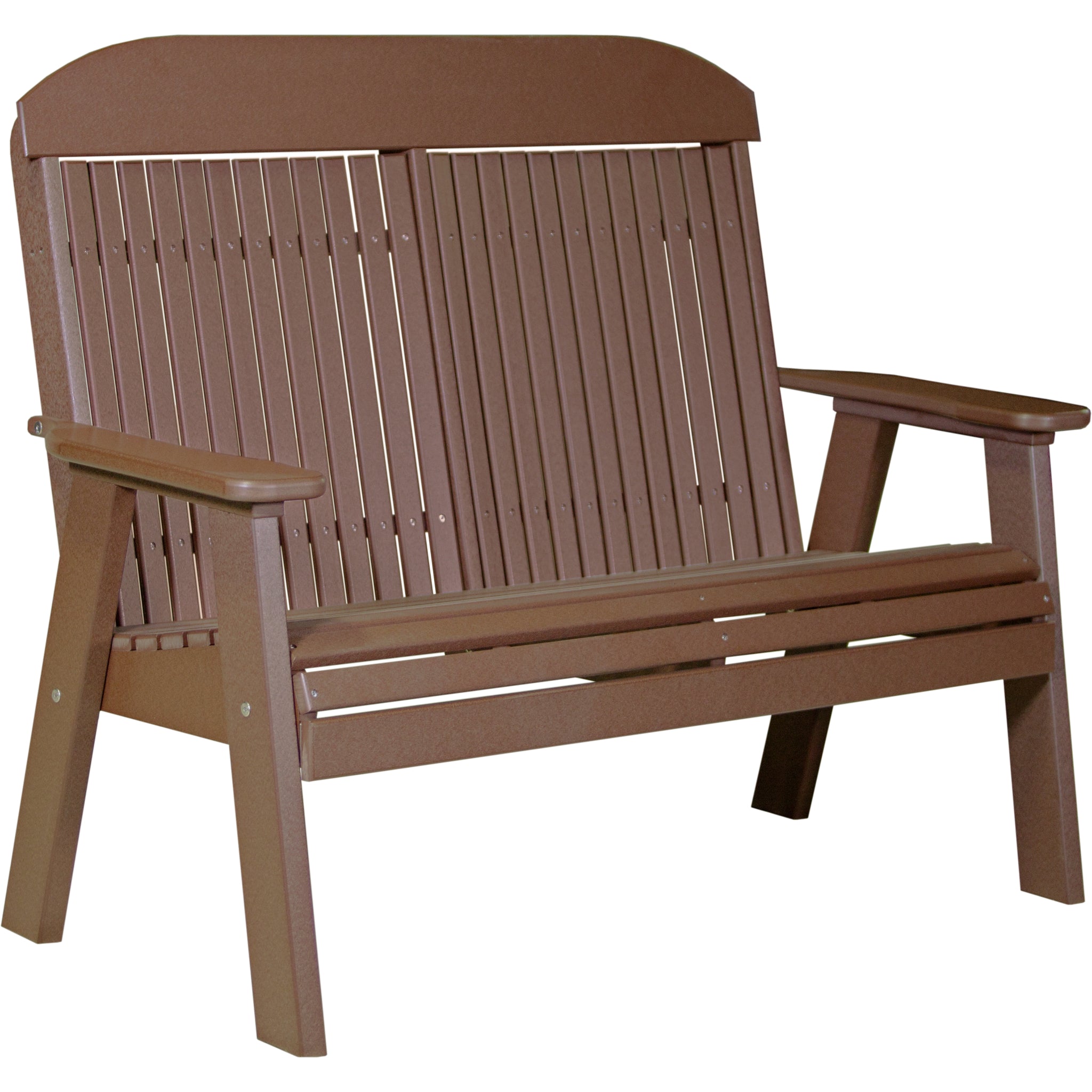 LuxCraft 4′ Classic Bench – Outdoor Poly Garden Bench (4CPB)