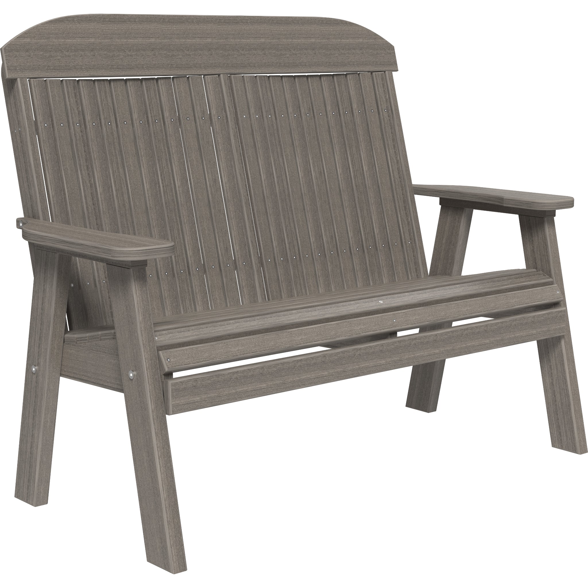 LuxCraft 4′ Classic Bench – Outdoor Poly Garden Bench (4CPB)